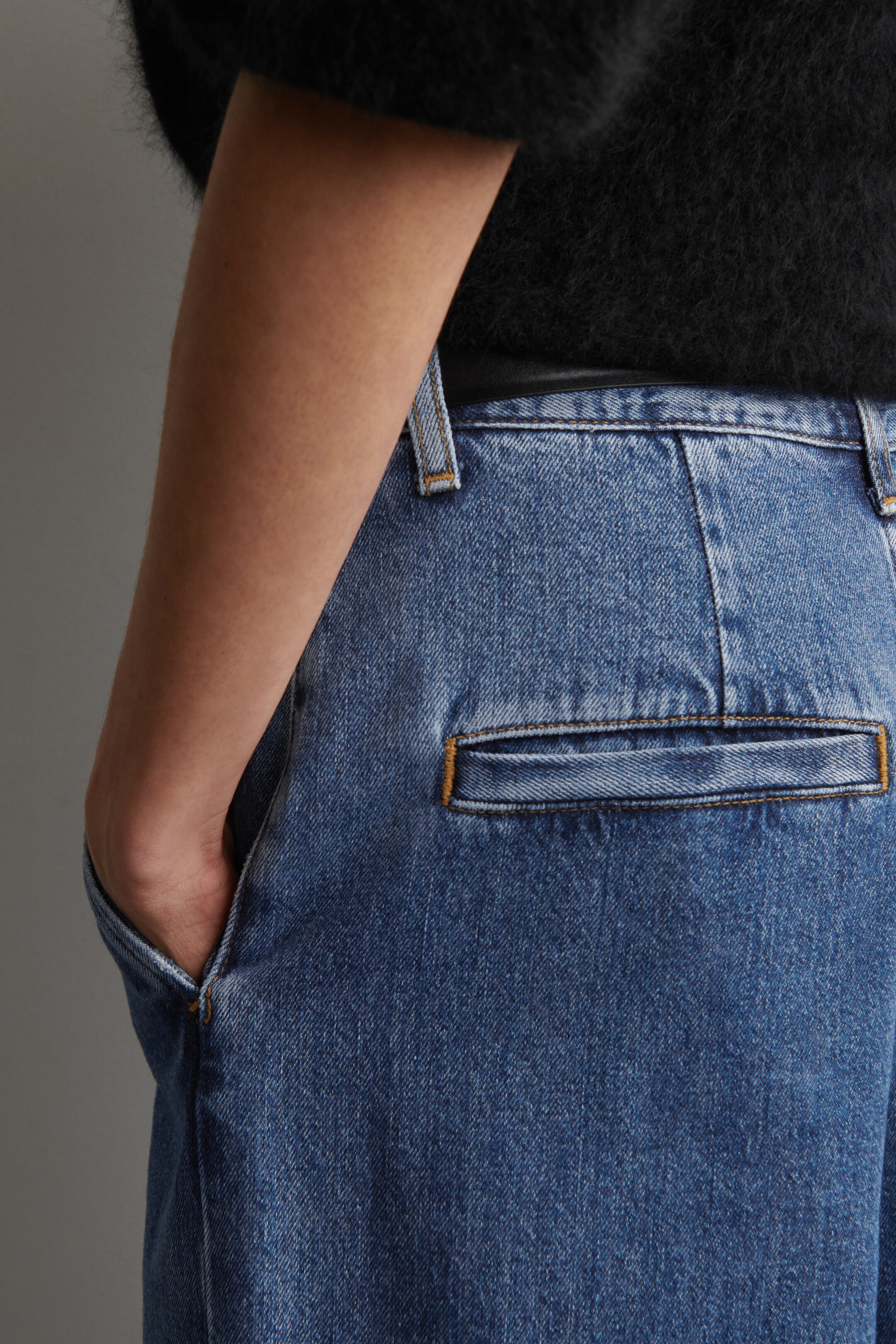 Grösseres Bild ansehen: HOSE AUS DENIM MIT WEITEM BEIN - Blau - DAMEN | H&M CH 3