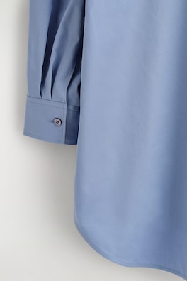 SCULPTURAL COTTON SHIRT — BLUE 6