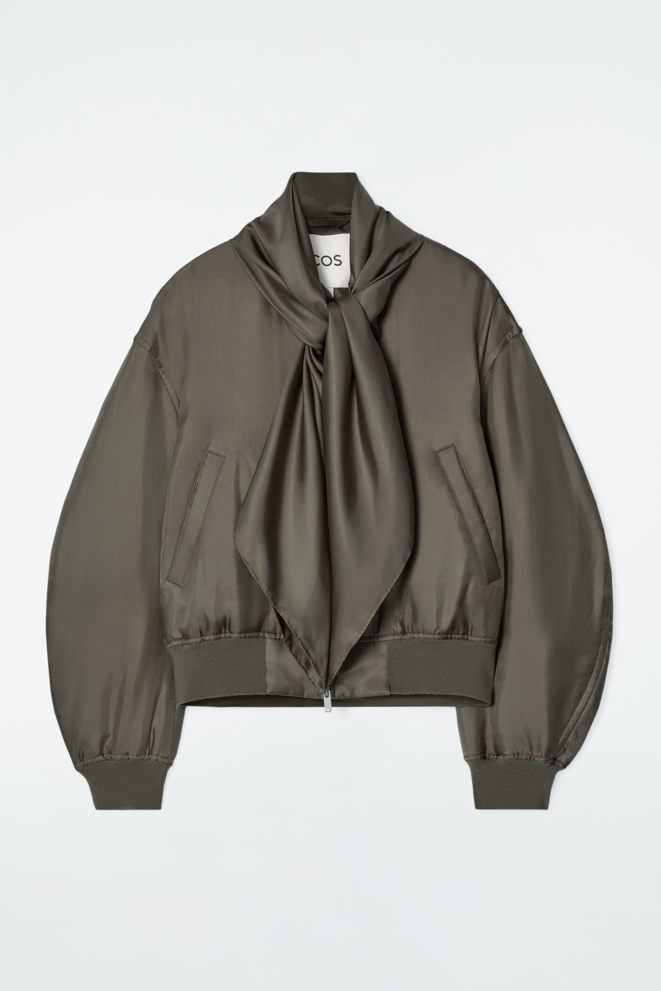 Nagyobb kép megtekintése: SÁLDÍSZES BÉLELT SELYEM BOMBER DZSEKI - BRONZ - NŐI | H&M HU 7