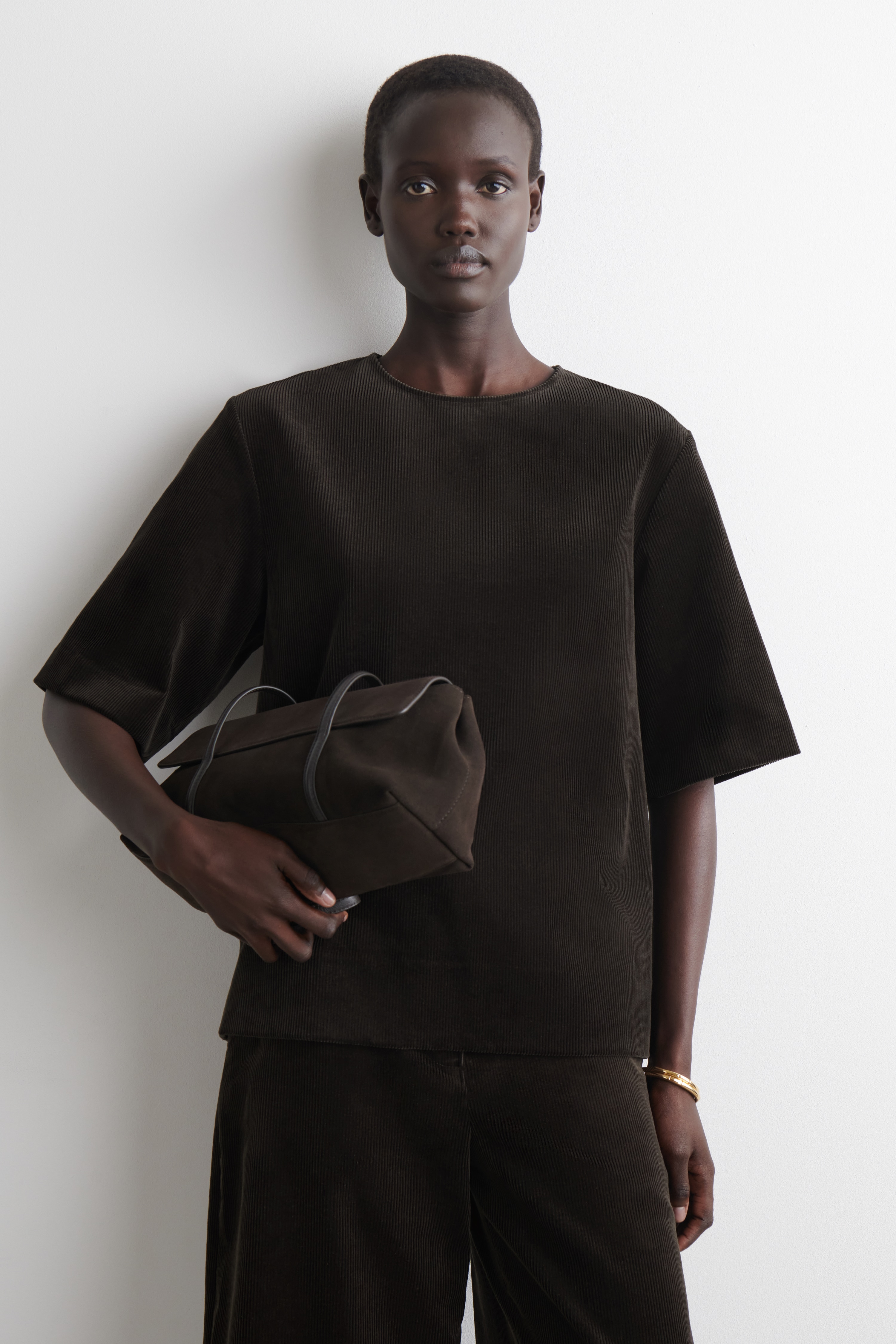 FLØJLS TOP - MØRKEBRUN