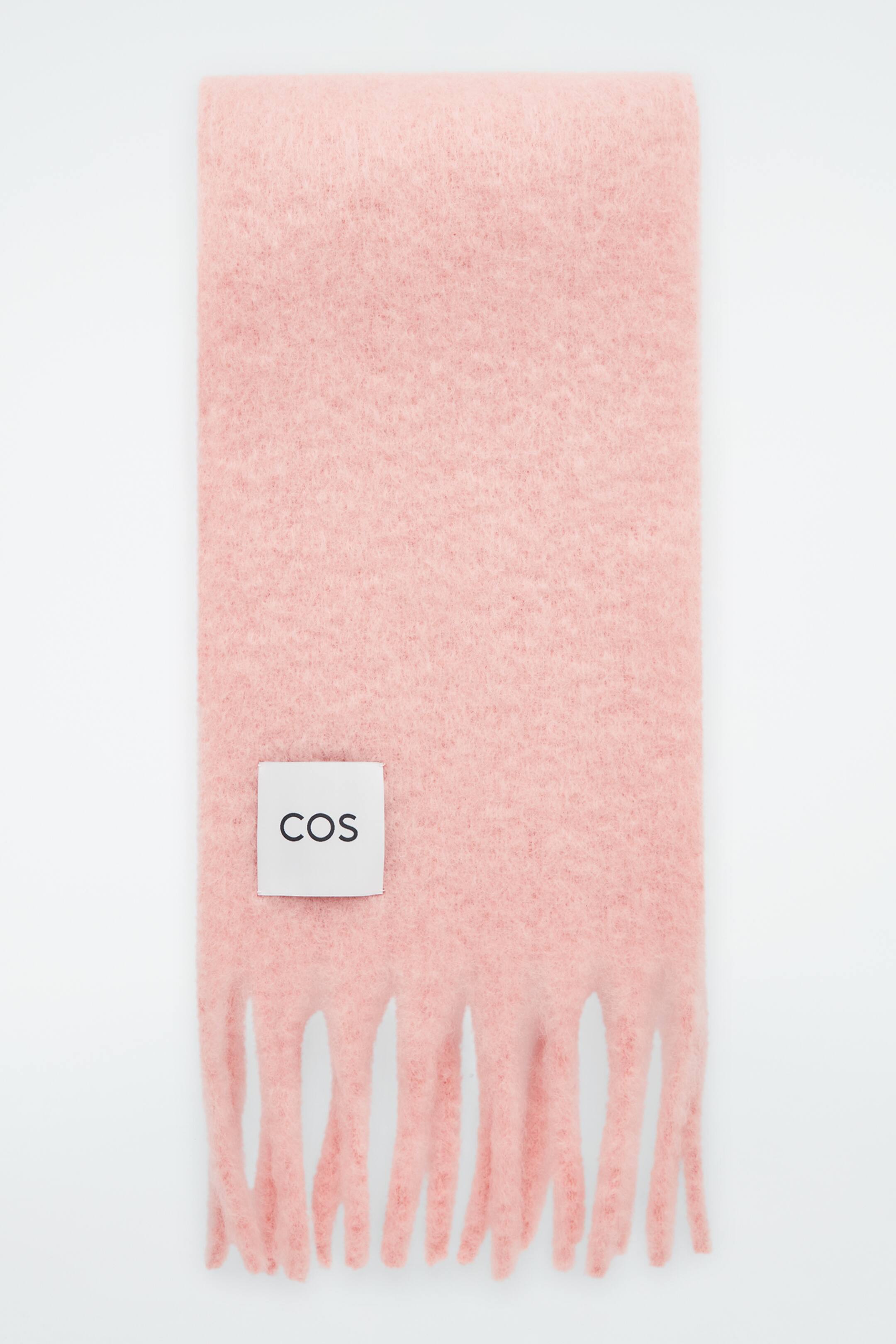 View larger image: FRINGED BRUSHED-MOHAIR SCARF - APRICOT - Ladies | H&M GB 1