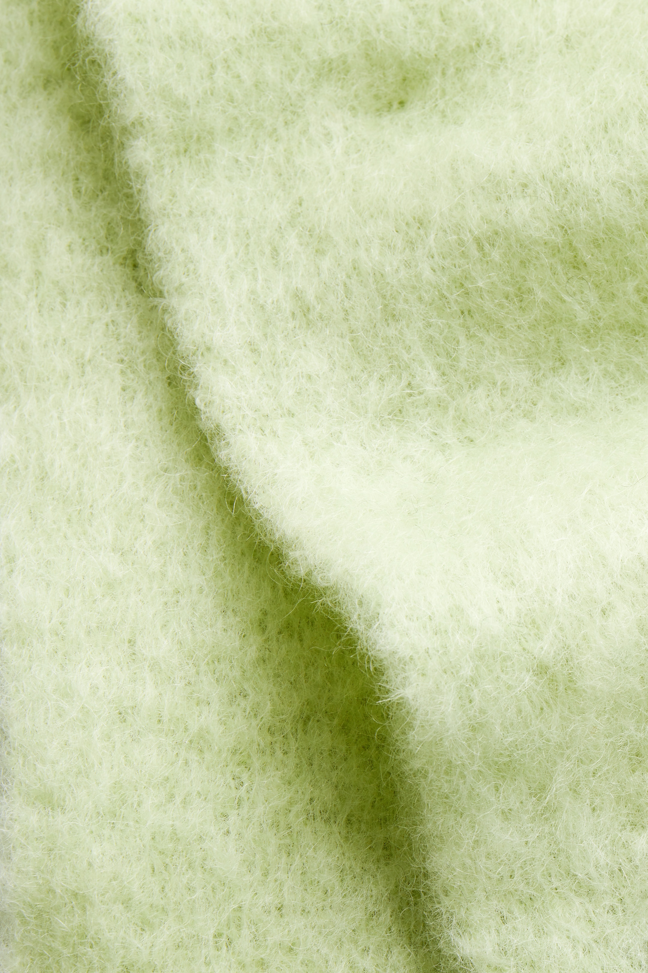 Grotere afbeelding bekijken: GEFRANJERDE GEBORSTELDE MOHAIR SJAAL - PISTACHE - DAMES | H&M BE 5