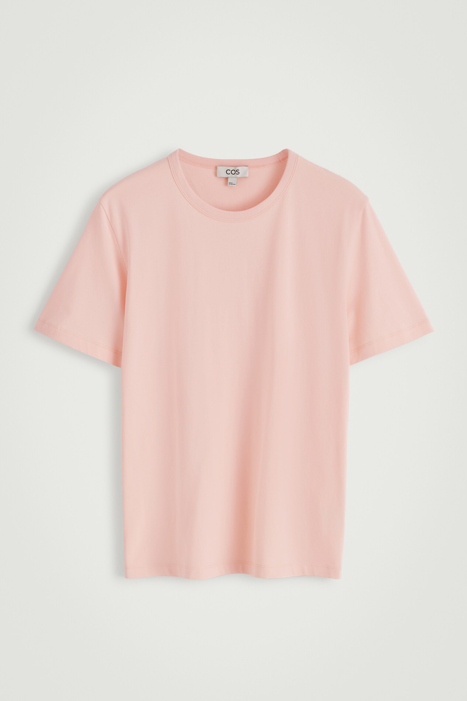 T-SHIRT EN COTON BROSSÉ - ABRICOT/BEIGE/BLANC/NOIR/BLEU MARINE/TAUPE/TAUPE FONCÉ/BORDEAUX - 2