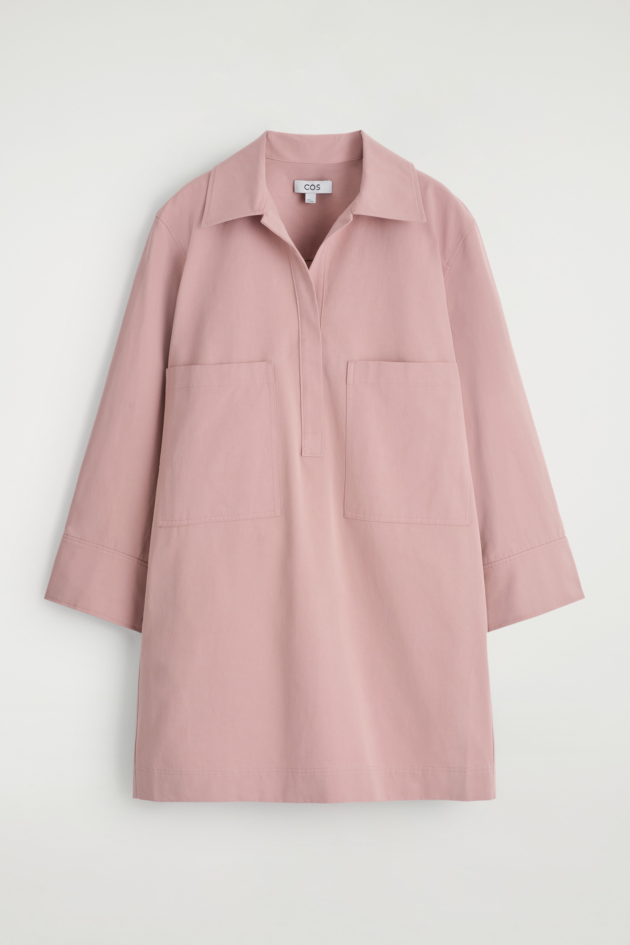 View larger image: UTILITY MINI SHIRT DRESS - PINK - Ladies | H&M GB 5