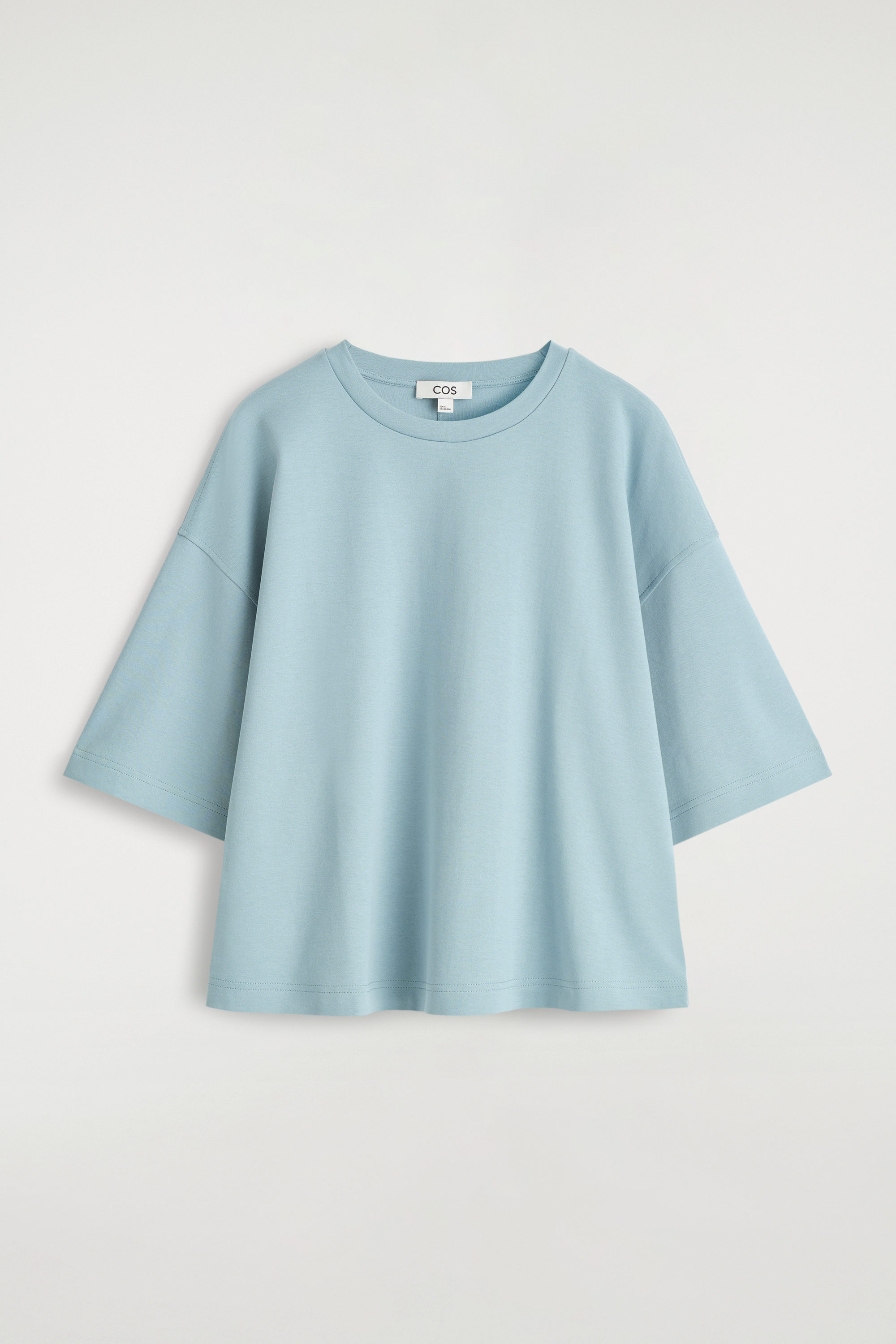 Tシャツ・カットソー [tensishop] bone to be lovely blue silk wing Blue Cotton Wrap Front T Shirt | Tops | PrettyLittleThing USA
