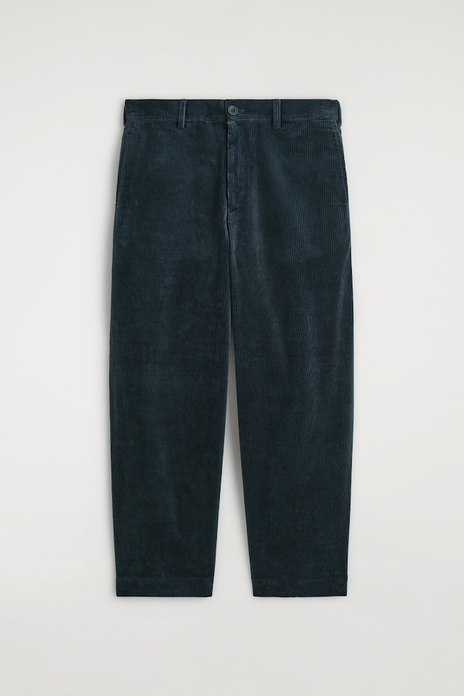 CORDUROY WIDE-LEG TROUSERS