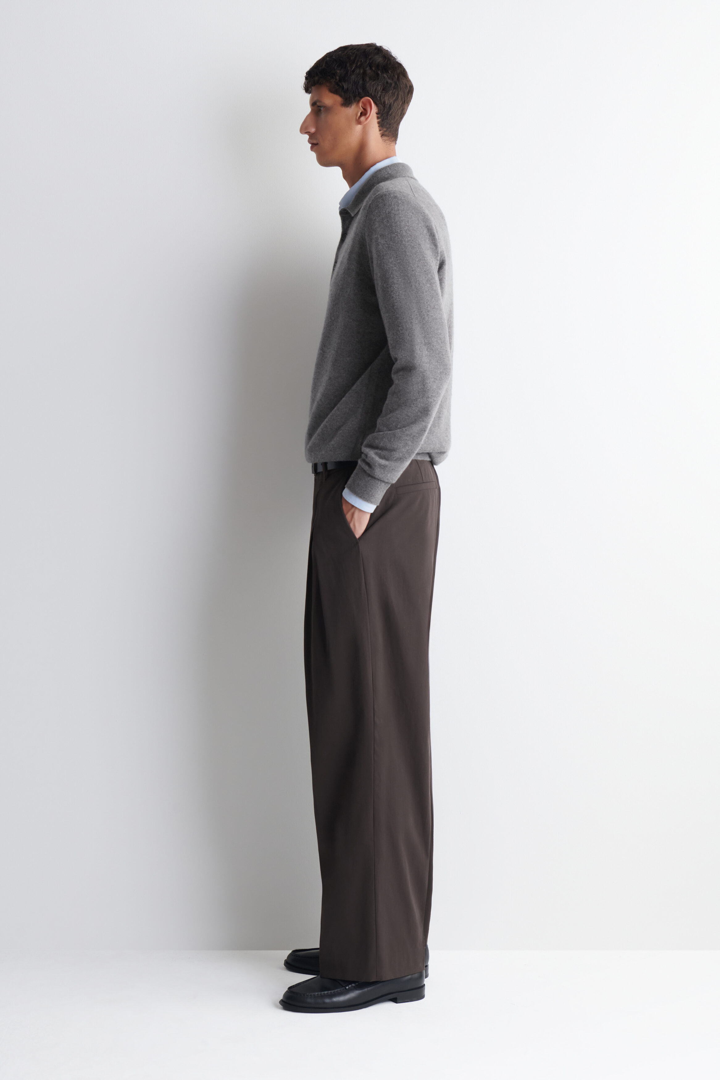 CASHMERE POLO SWEATER - thumbnail 4