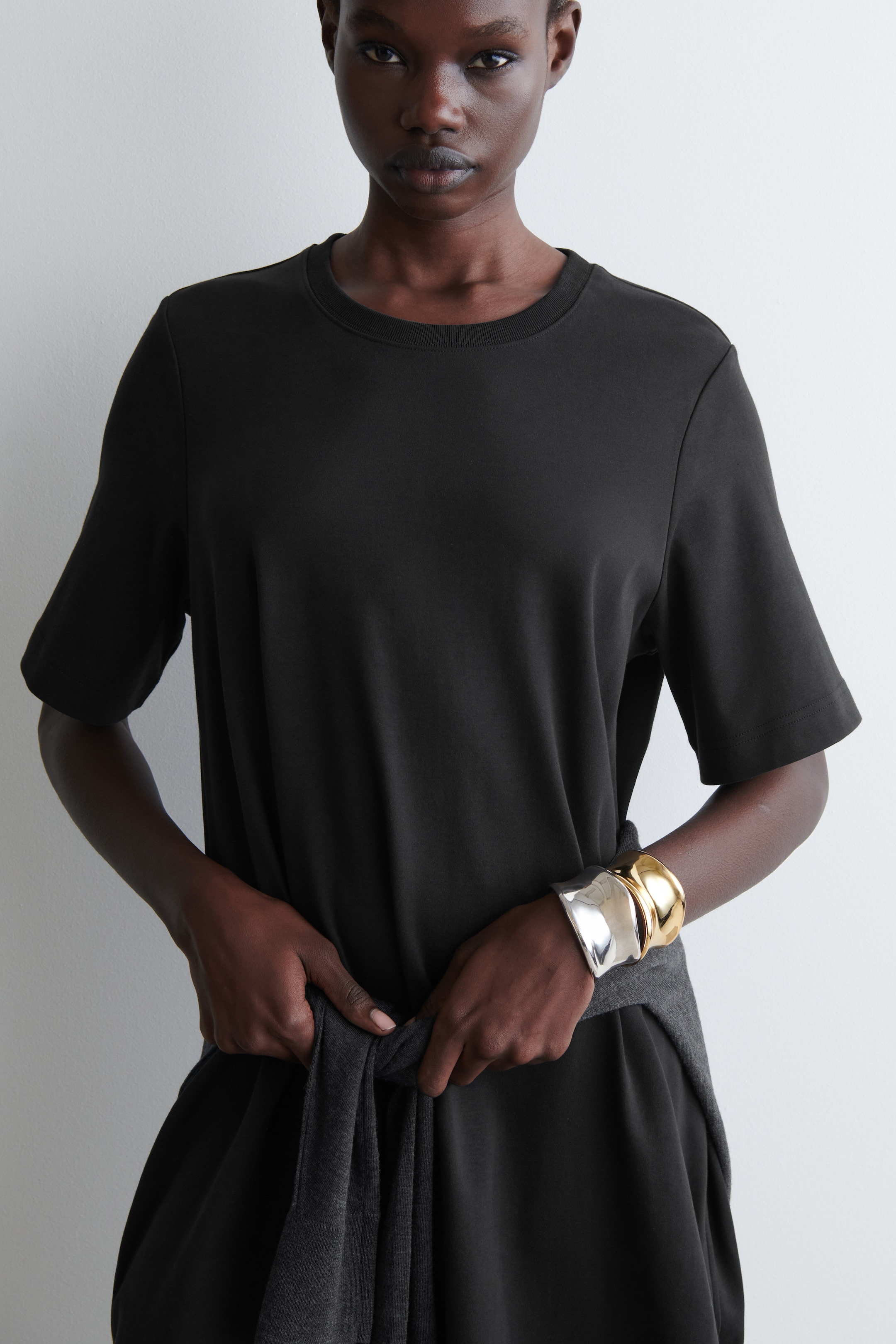 Ingrandisci l'immagine: A-LINE MINI T-SHIRT DRESS - BLACK - DONNA | H&M CH 3