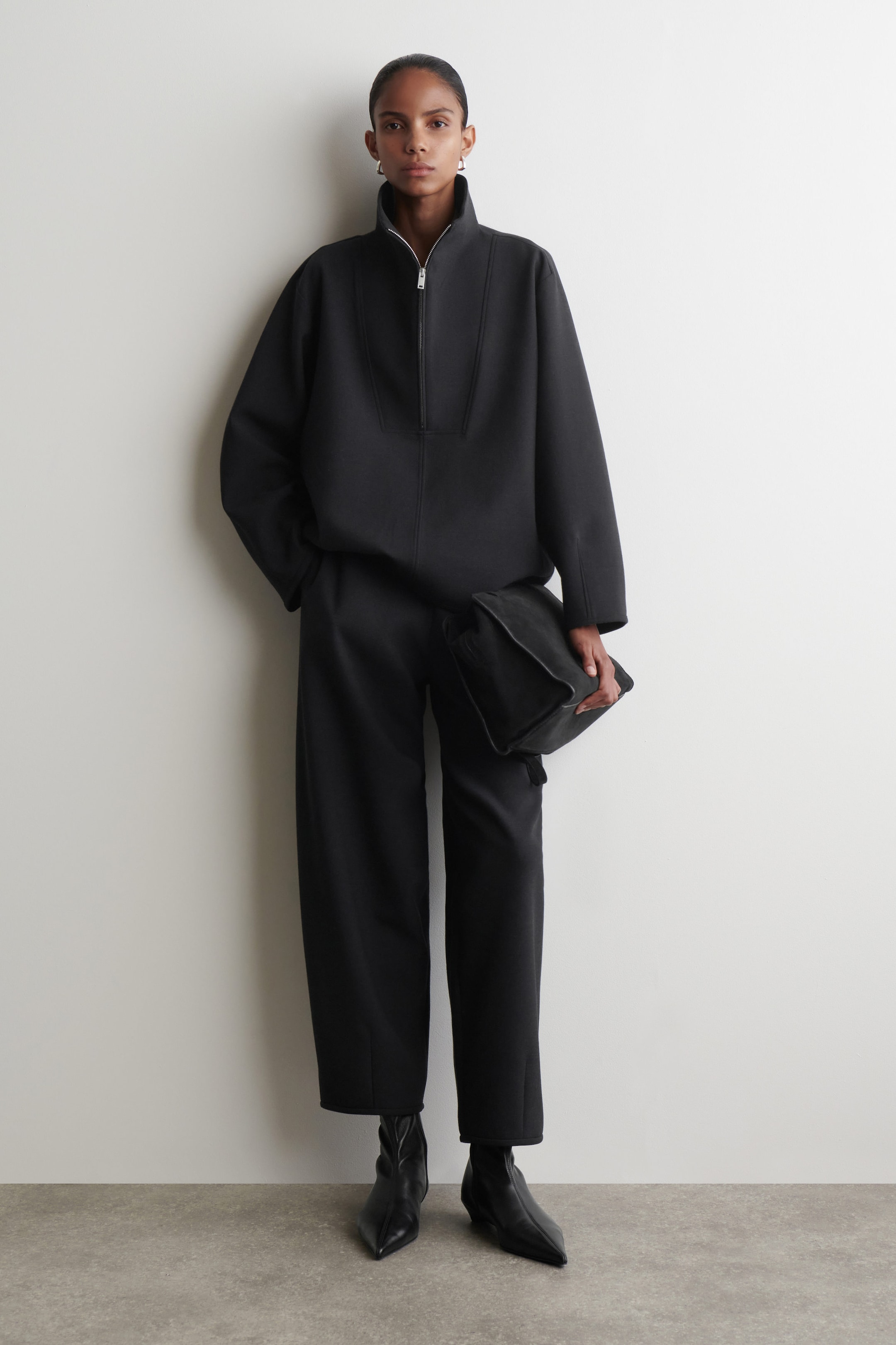 GATHERED PIMA COTTON SHIRT