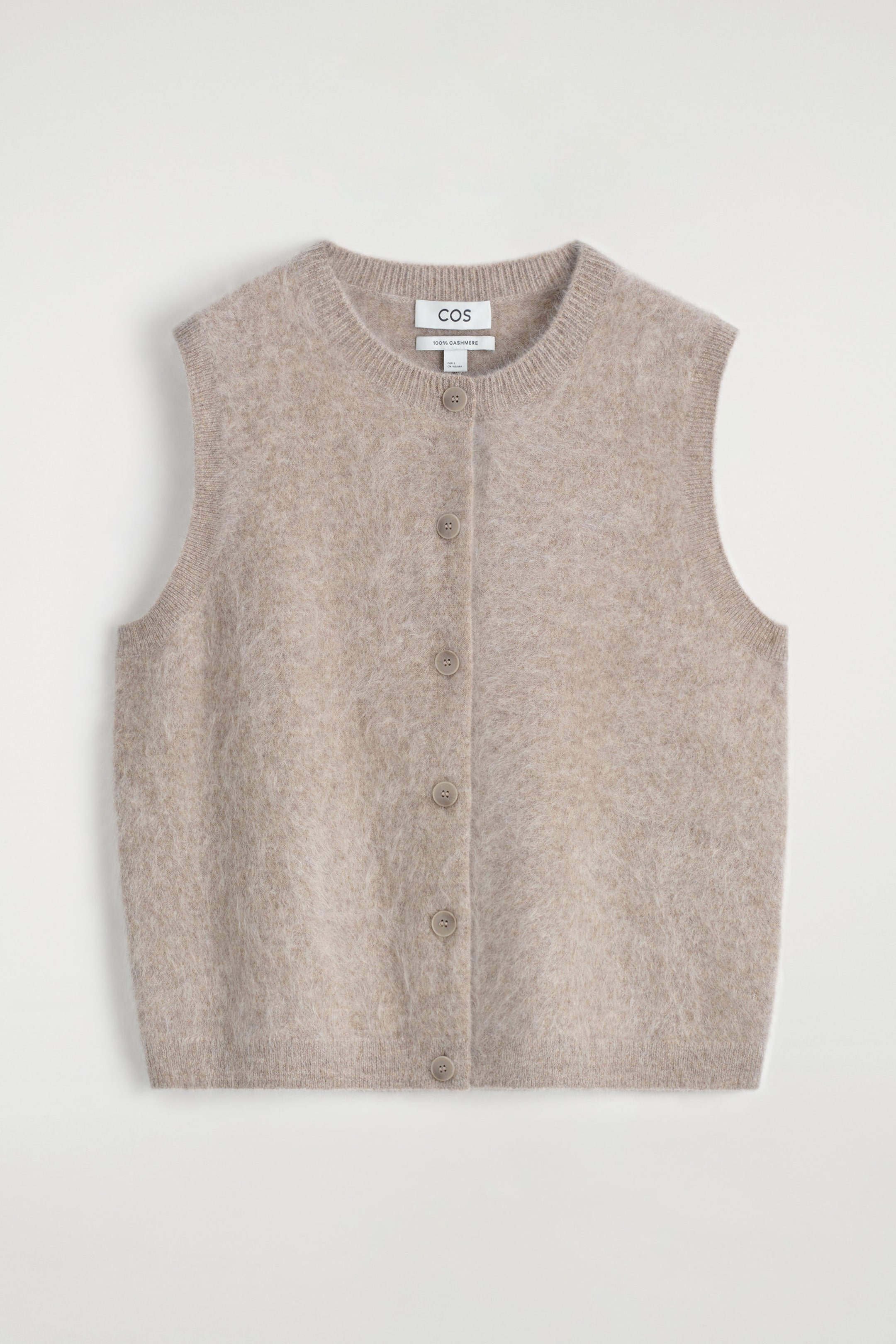 BRUSHED-CASHMERE VEST