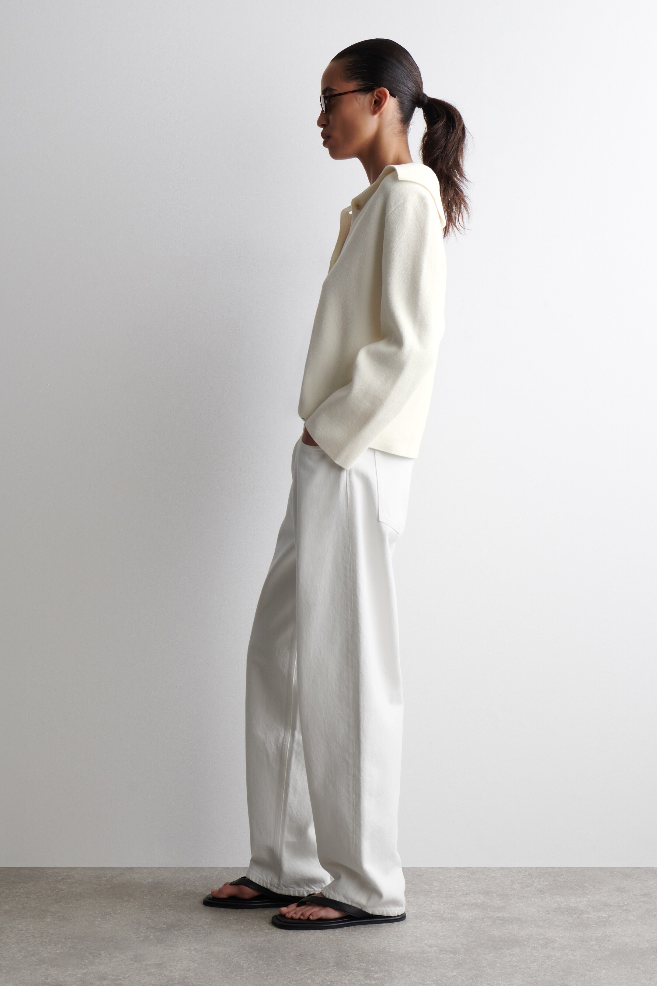 Visualizza immagine più grande: GIACCA IN MAGLIA CON COLLETTO - AVORIO - DONNA | H&M IT 5