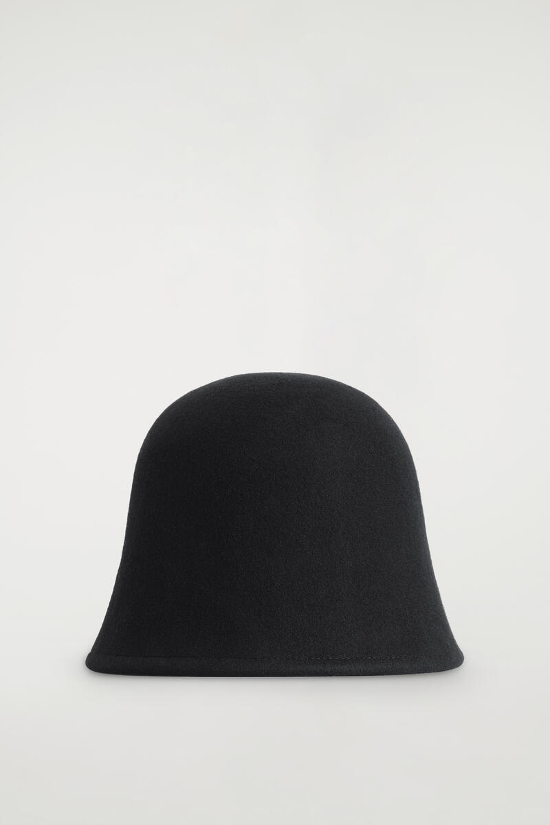 Sculpted Wool Bucket Hat