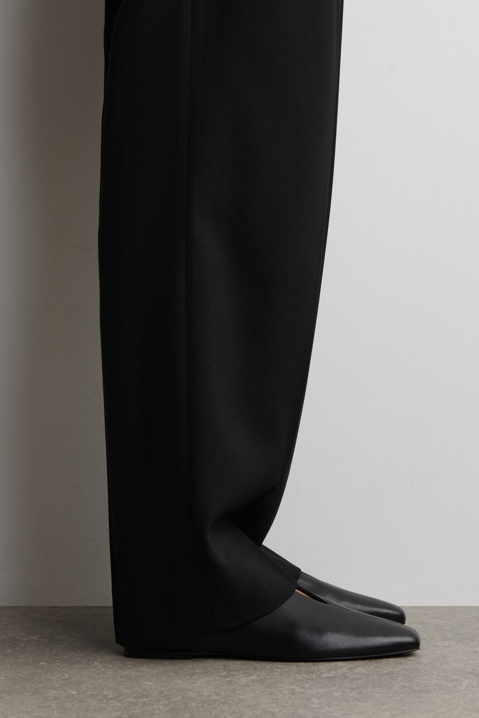 LEATHER MULES - BLACK/BROWN - 3