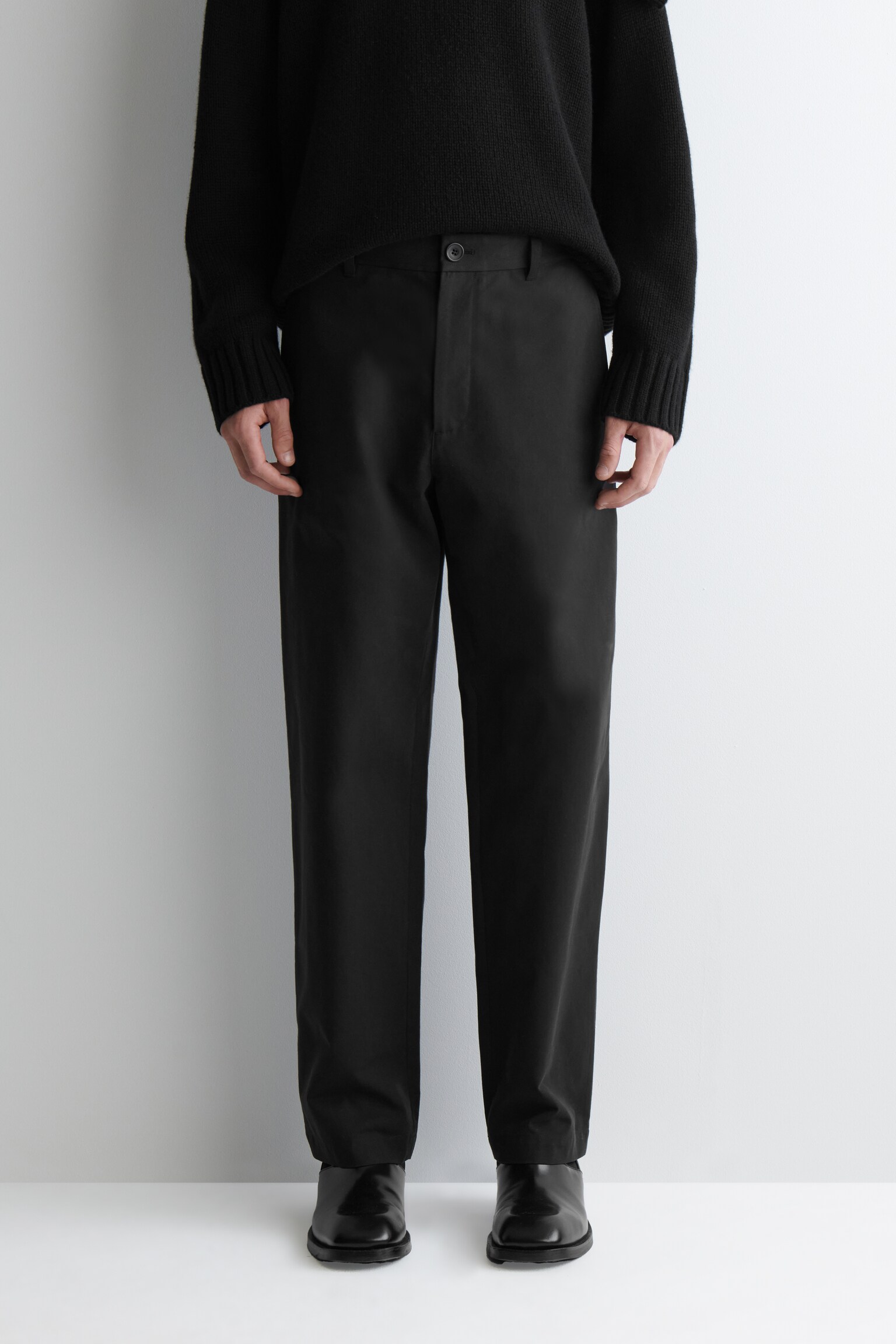 CHINOS DE ALGODÓN CORTE RECTO - NEGRO/AZUL MARINO/BEIGE - 4