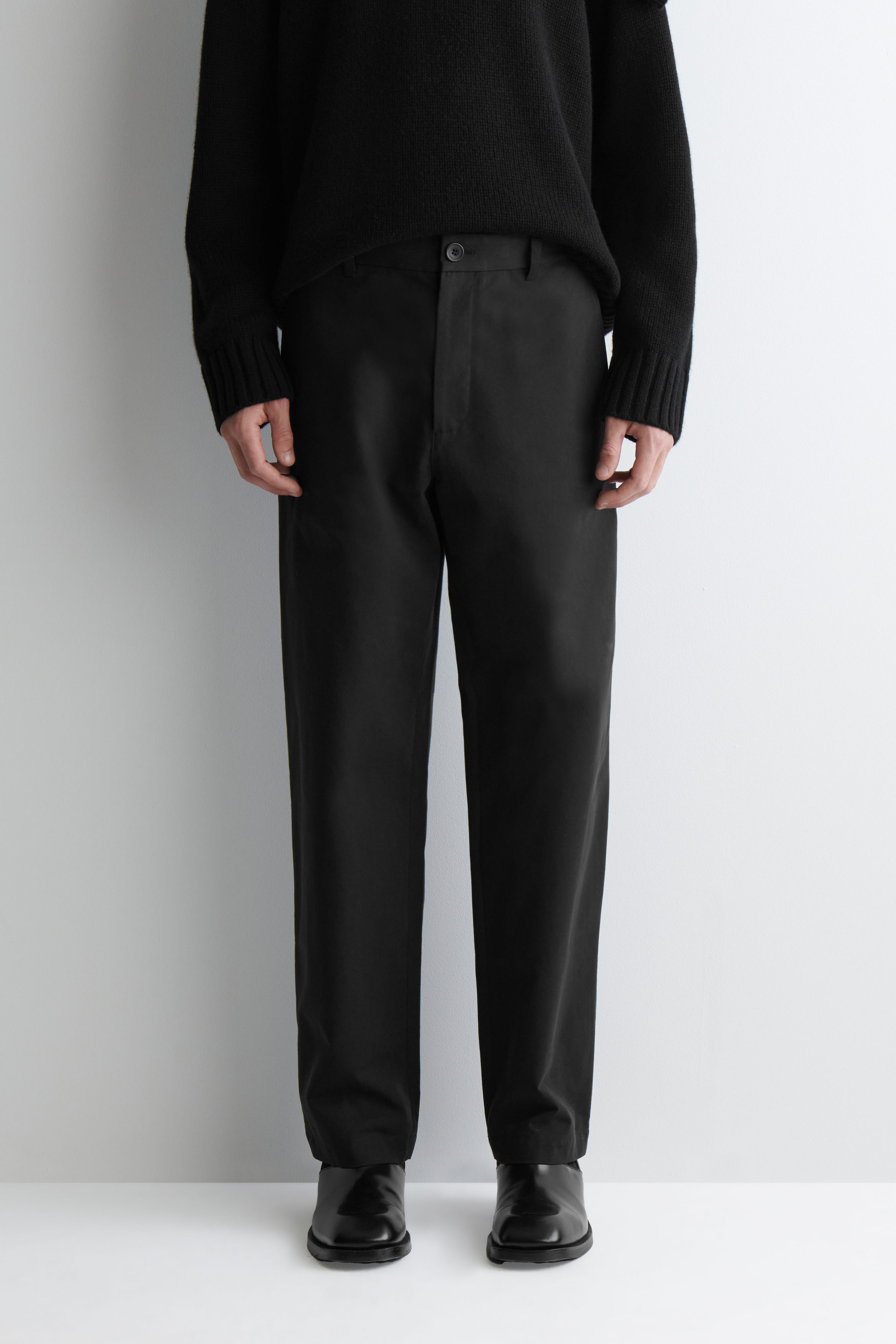Kaja Washed Cotton Chino Pants ブラック Straight Leg Pant In Vintage Wash Chino – Alex Mill