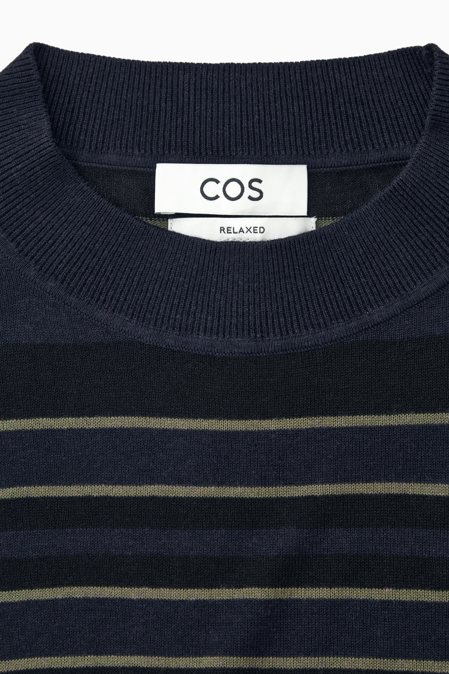 GESTRICKTES LANGARMSHIRT MIT STREIFEN - NAVYBLAU/GESTREIFT - 2
