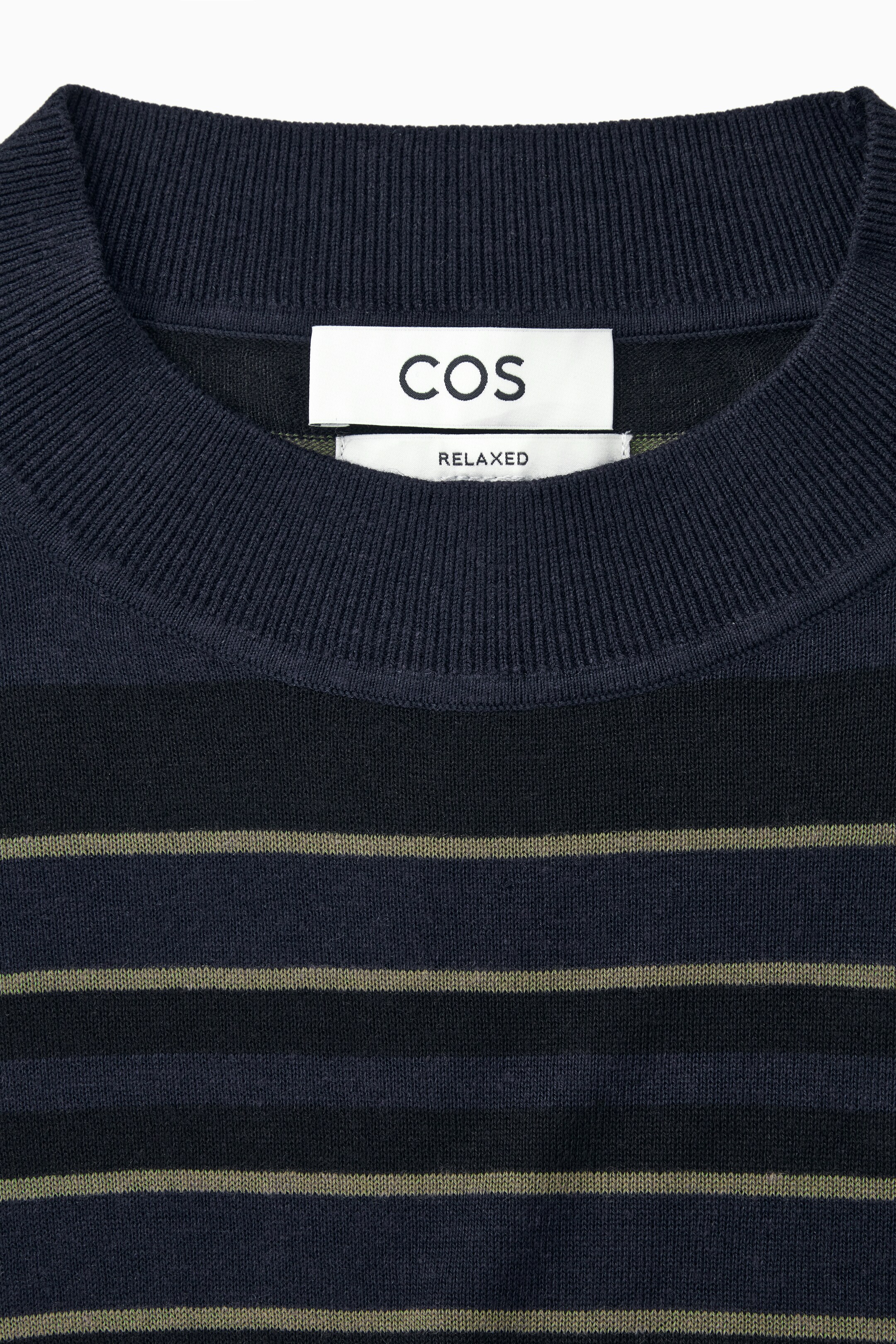 Grösseres Bild ansehen: GESTRICKTES LANGARMSHIRT MIT STREIFEN - NAVYBLAU/GESTREIFT - HERREN | H&M CH 2