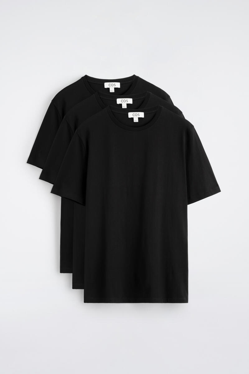 3-Pack Cotton Crew-Neck T-Shirts
