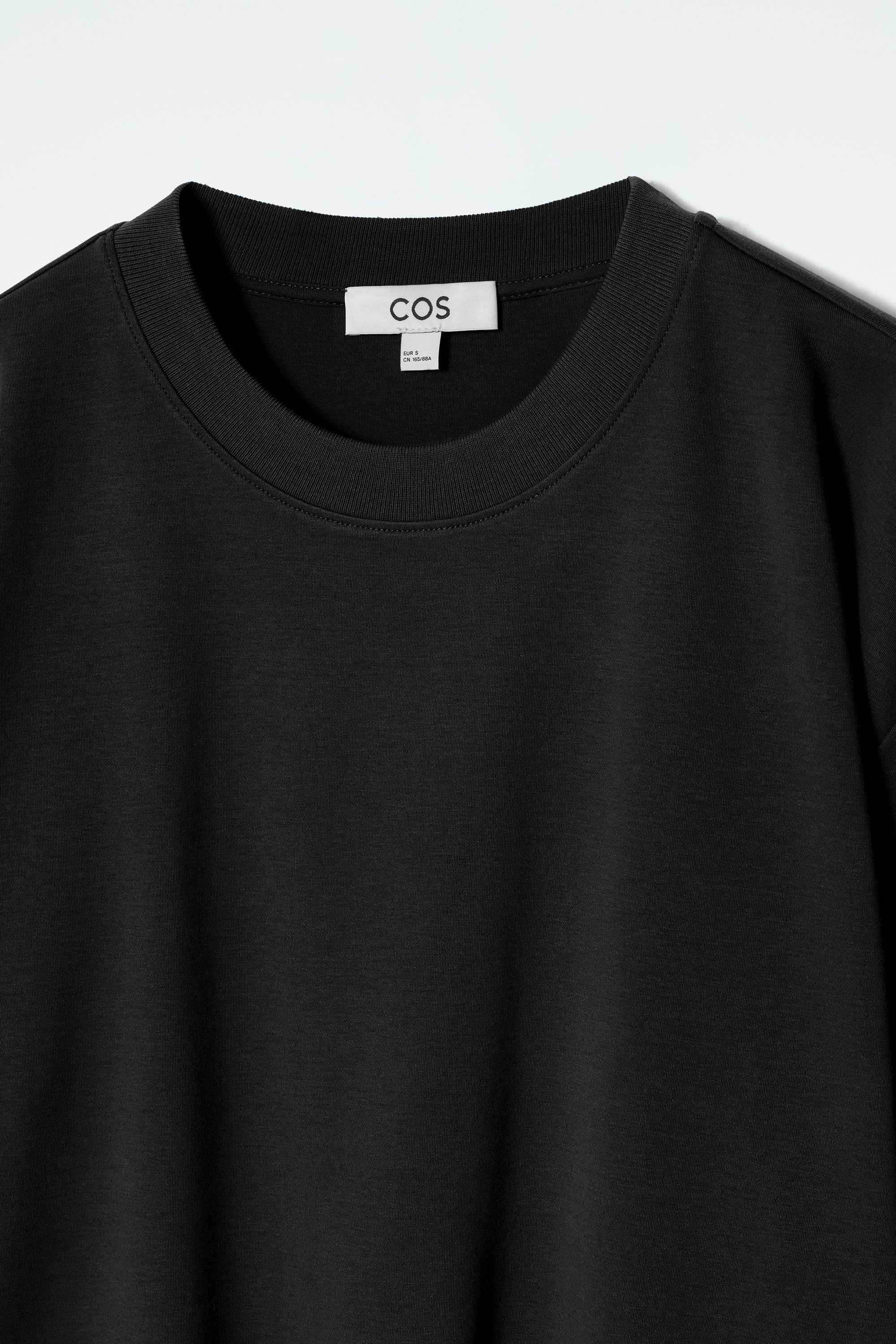 OVERSIZED COTTON T-SHIRT - BLACK | COS