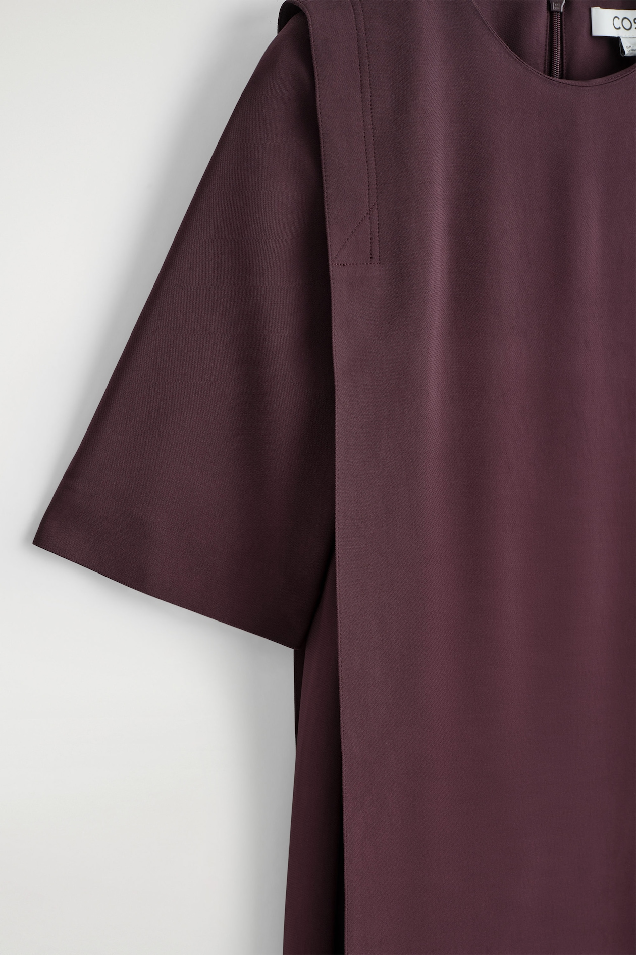 straight cut top dress Straight-cut mini dress in cotton and linen :: LICHI