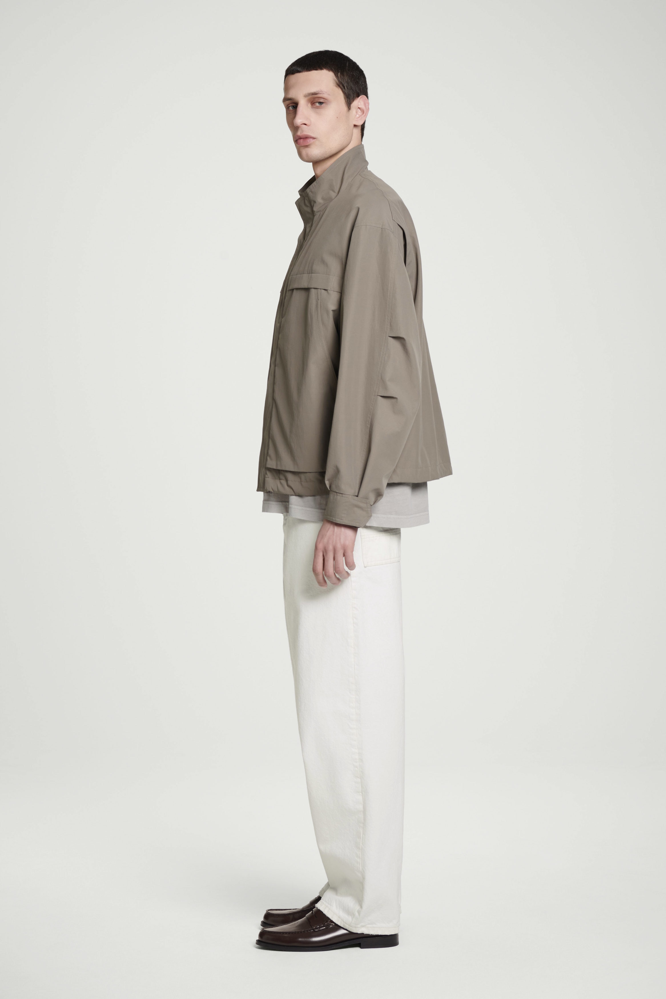 TWILL UTILITY BOMBER JACKET - MOLE | COS US