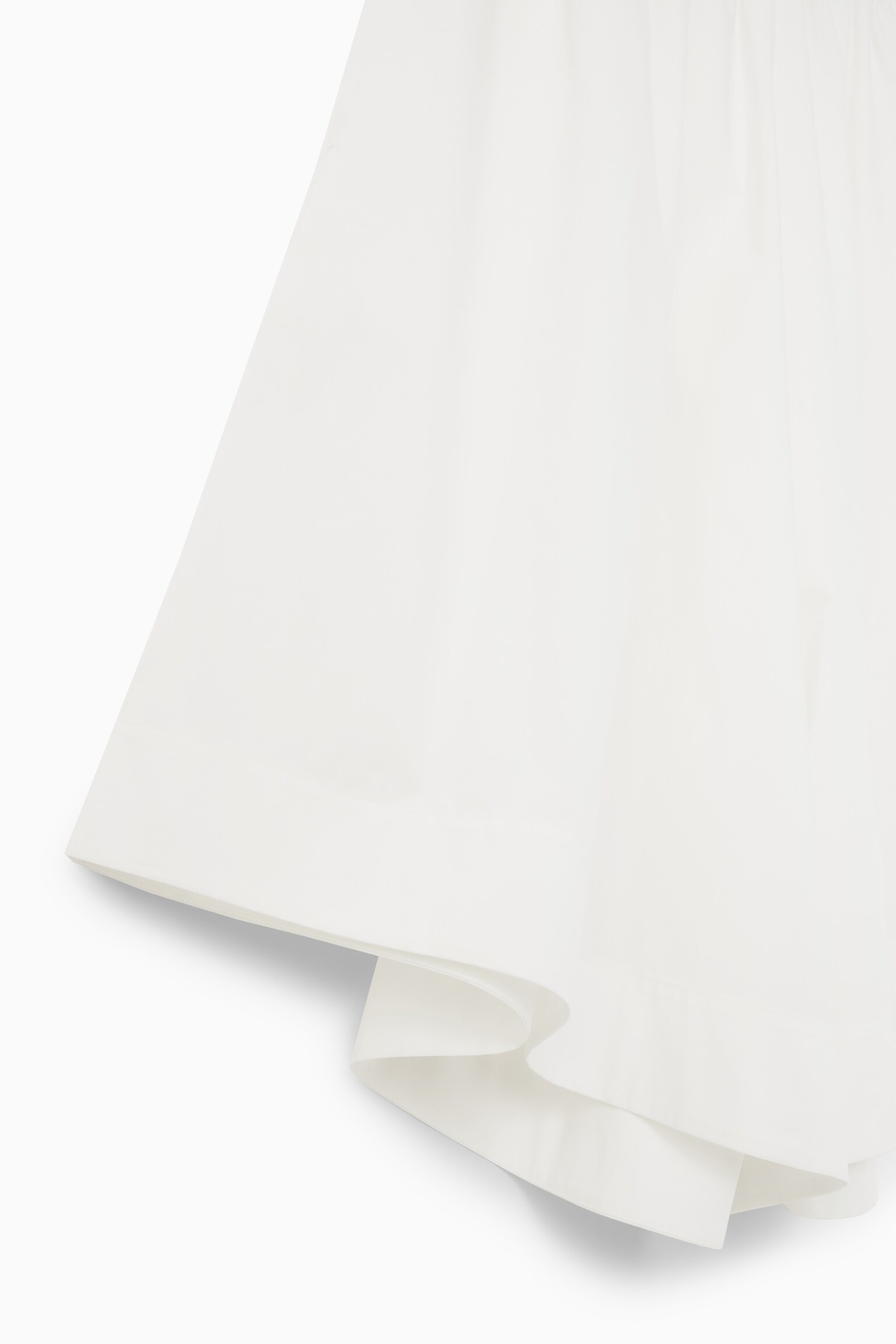 GATHERED WIDE-LEG SHORTS - WHITE/BLACK - 2