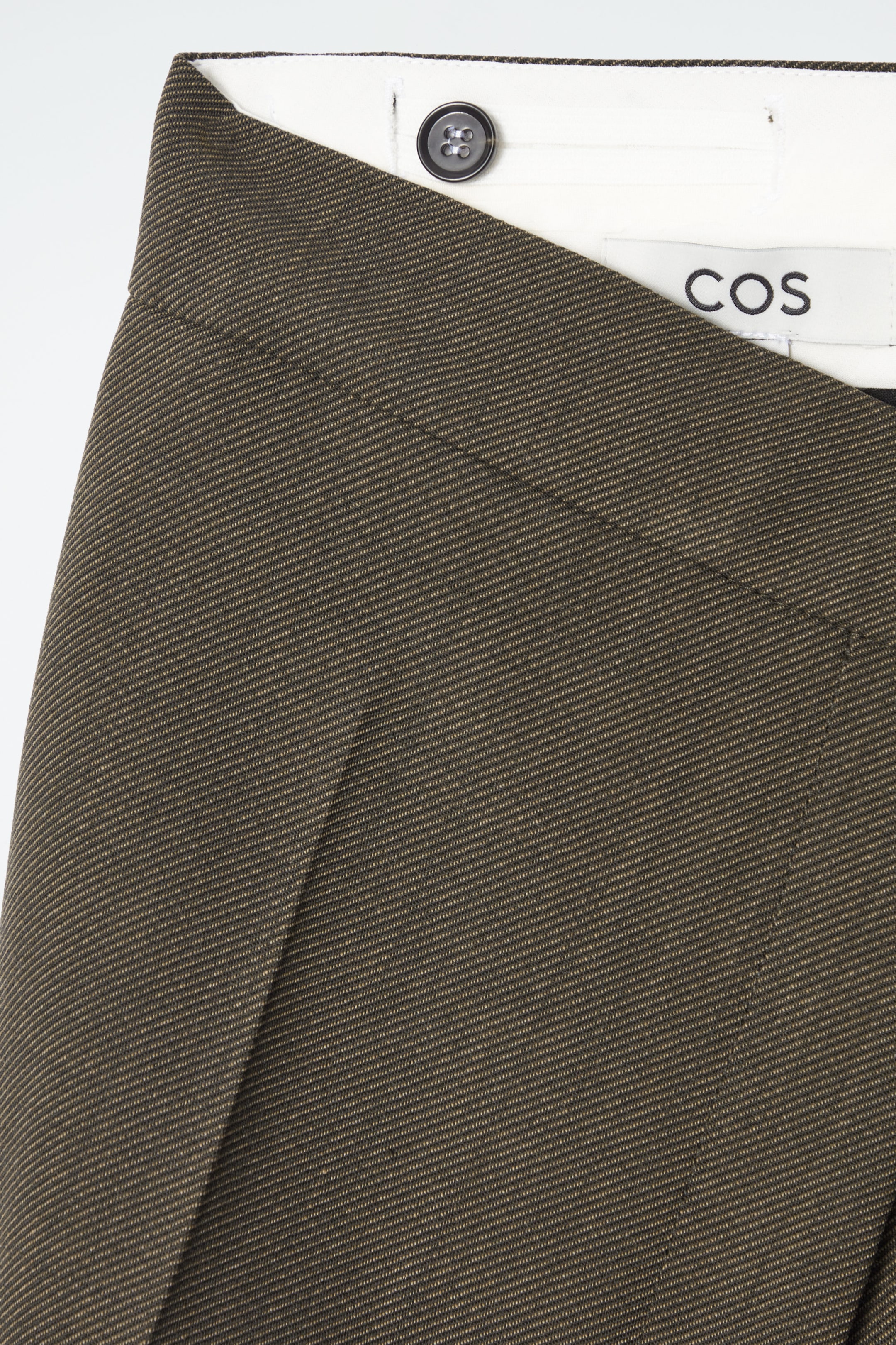 RELAXED WOOL BARREL-LEG PANTS