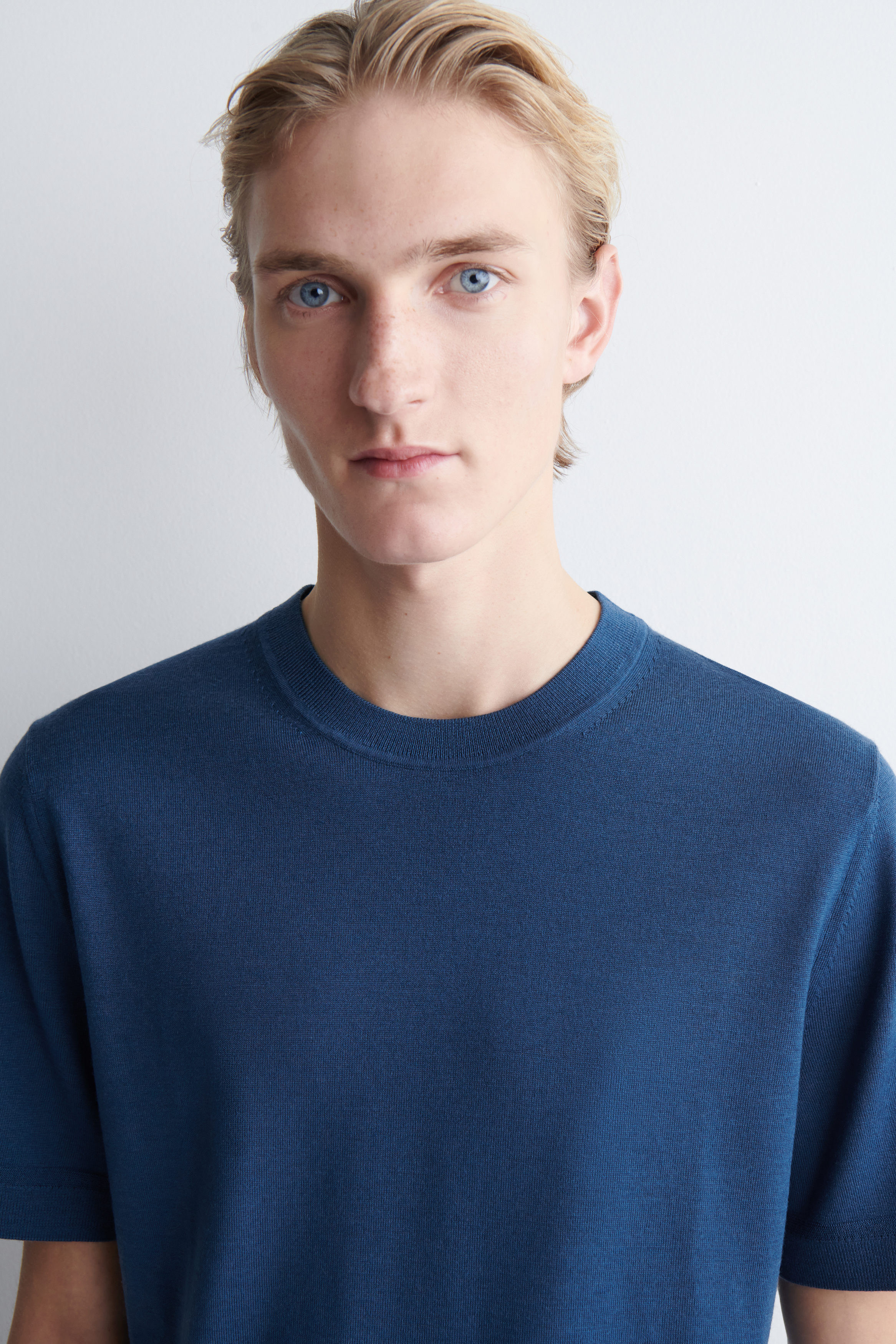 MERINO WOOL KNITTED T-SHIRT - thumbnail 5