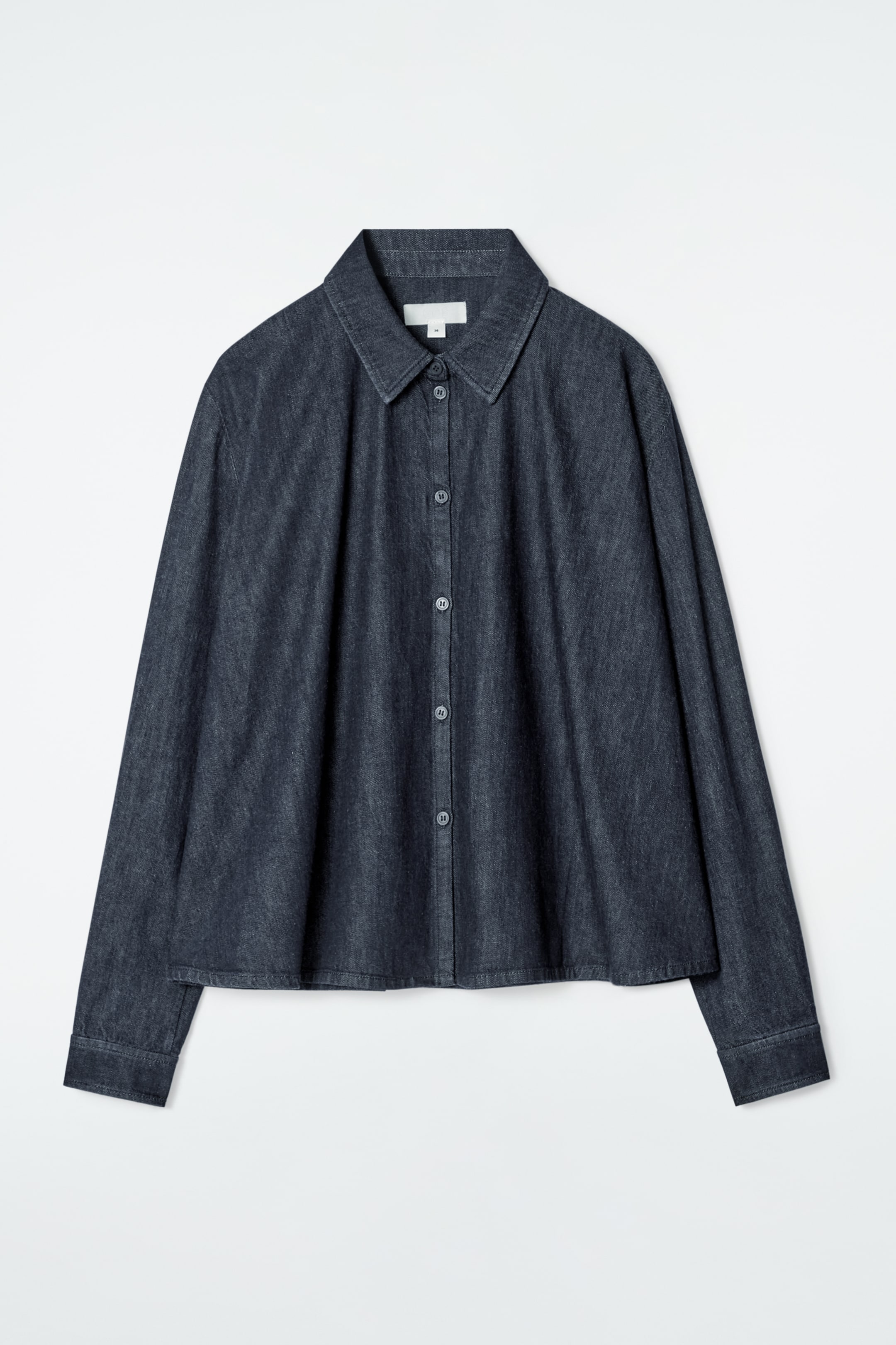 Ingrandisci l'immagine: REGULAR FLARED DENIM SHIRT - INDIGO - DONNA | H&M CH 6