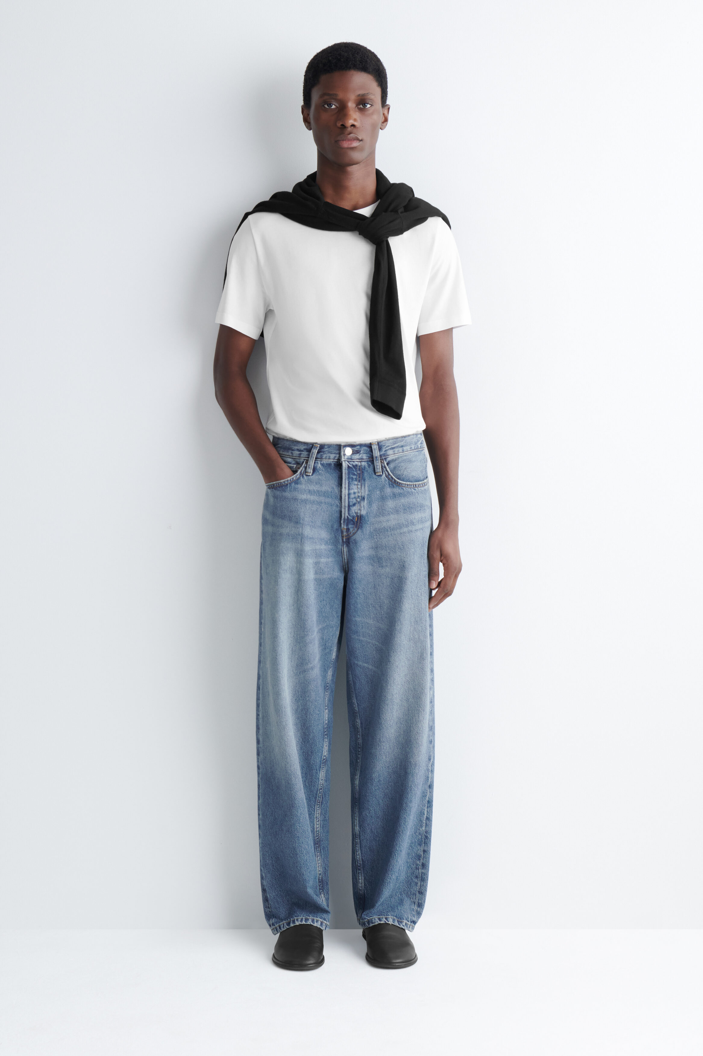 RIDER RELAXED-FIT STRAIGHT-LEG JEANS - FADED BLUE | COS US