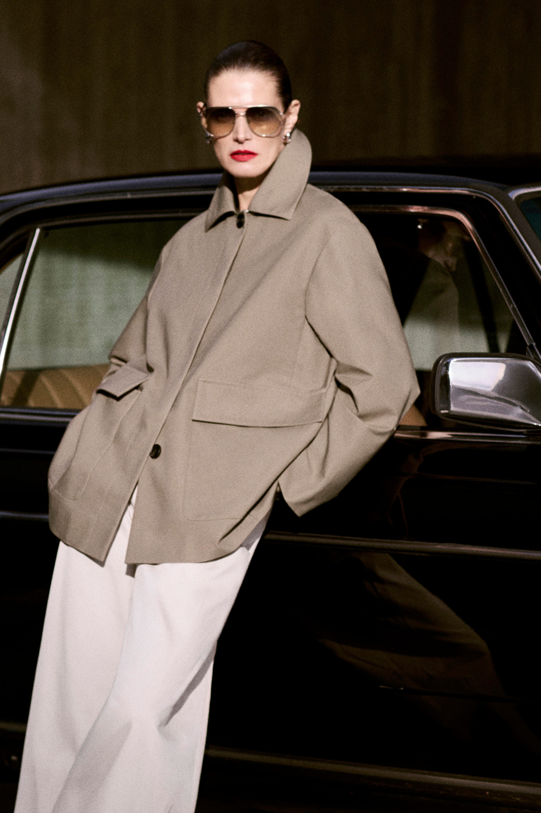 WIDE-LEG COTTON TROUSERS
