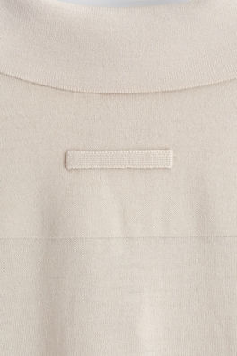 MERINO WOOL POLO SHIRT — ECRU 6