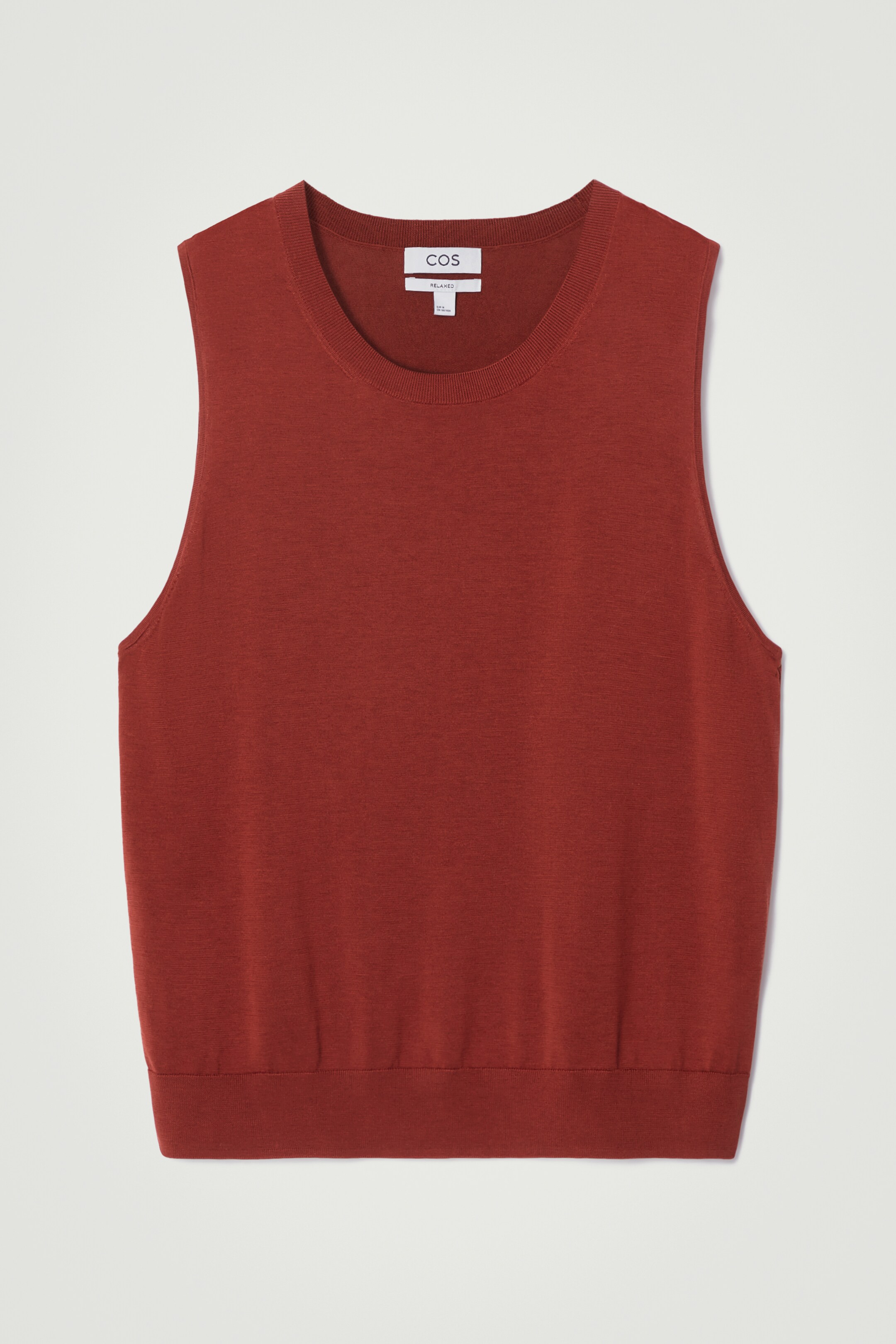 View larger image: RELAXED KNITTED SILK VEST - RED - Men | H&M GB 1