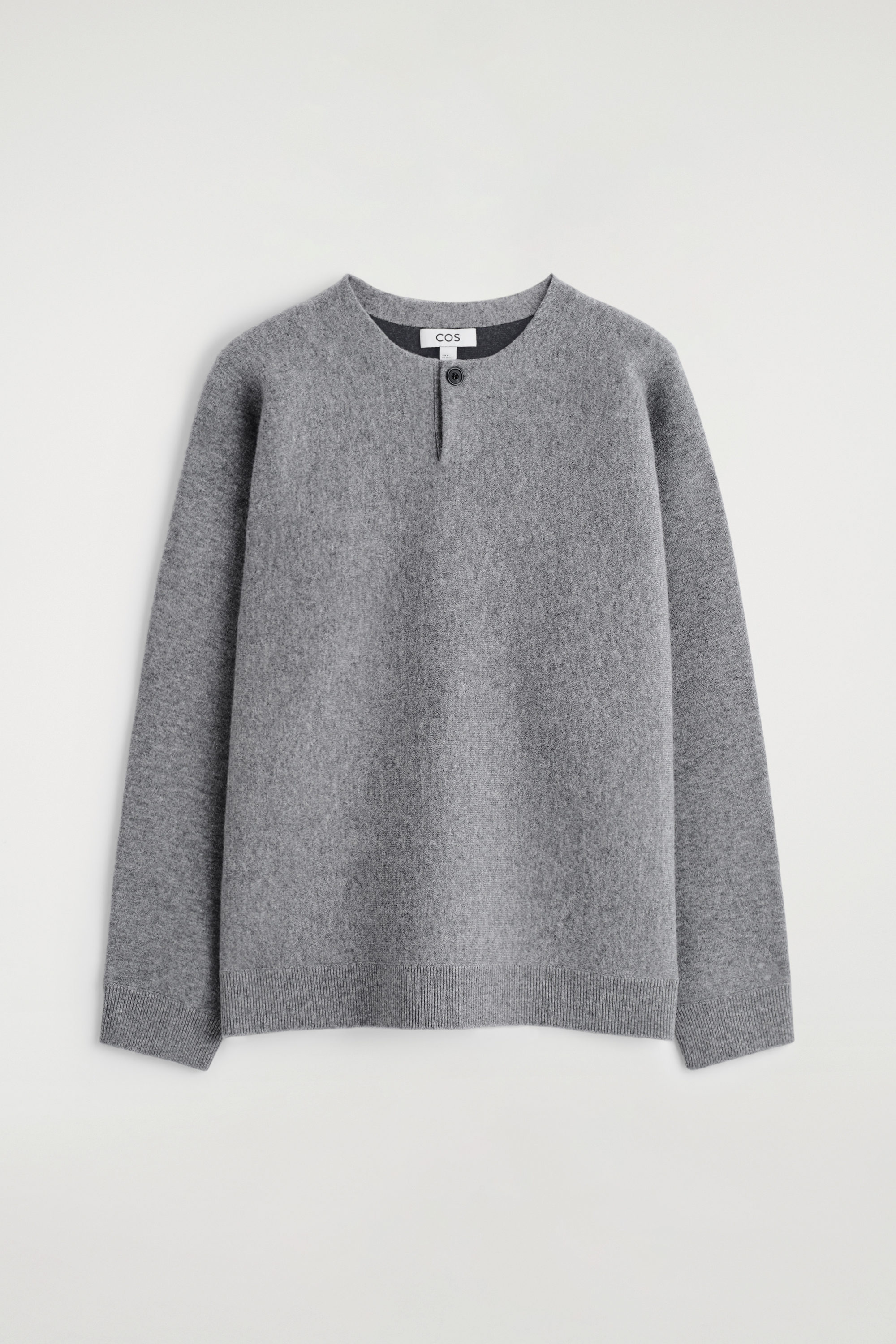 OVERSIZED MERINO-WOOL JERSEY JUMPER - NAVY | COS