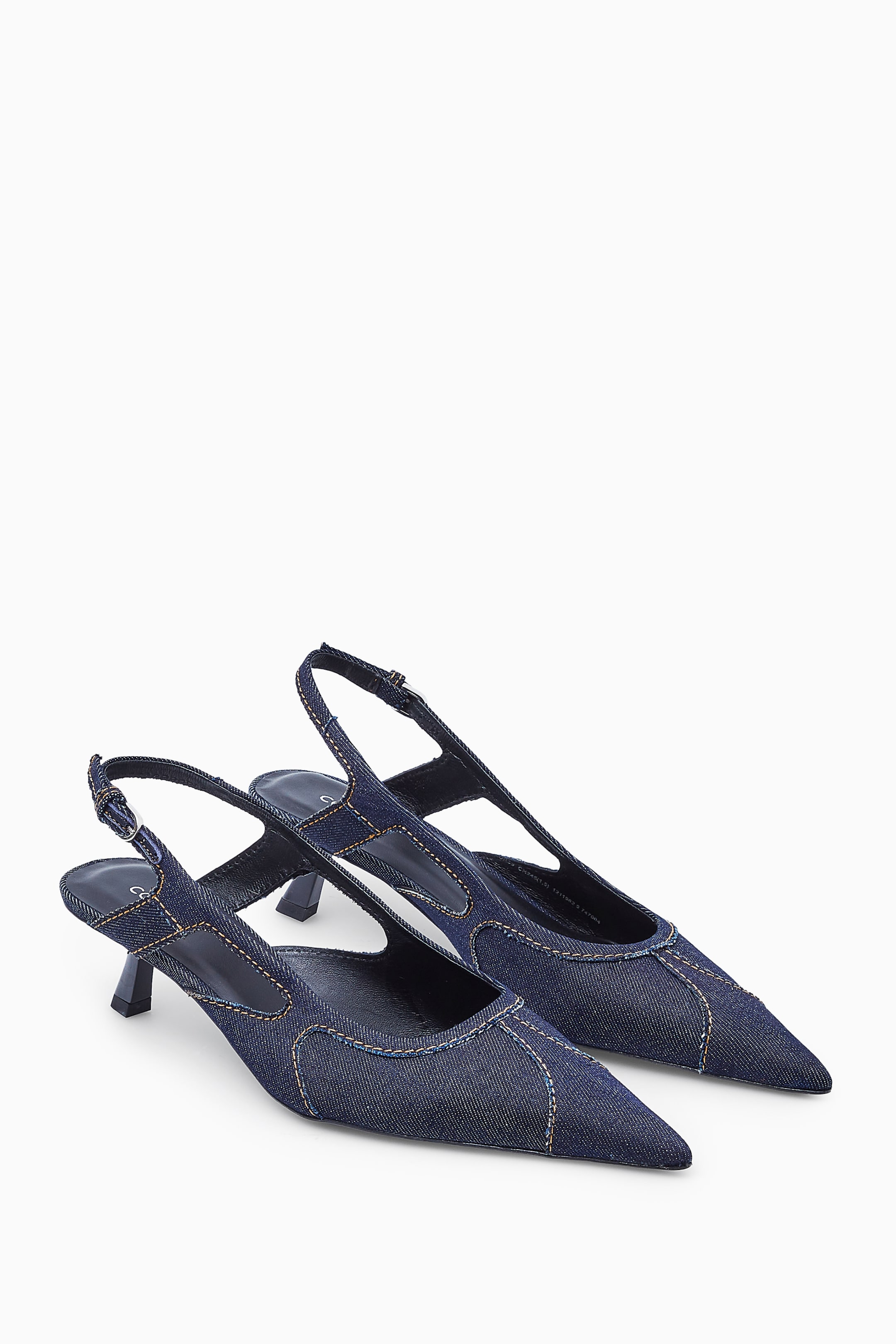 Größeres Bild ansehen: SPITZE KITTEN-HEELS AUS DENIM MIT SLINGBACK-RIEMEN - INDIGOBLAU - Ladies | H&M DE 2