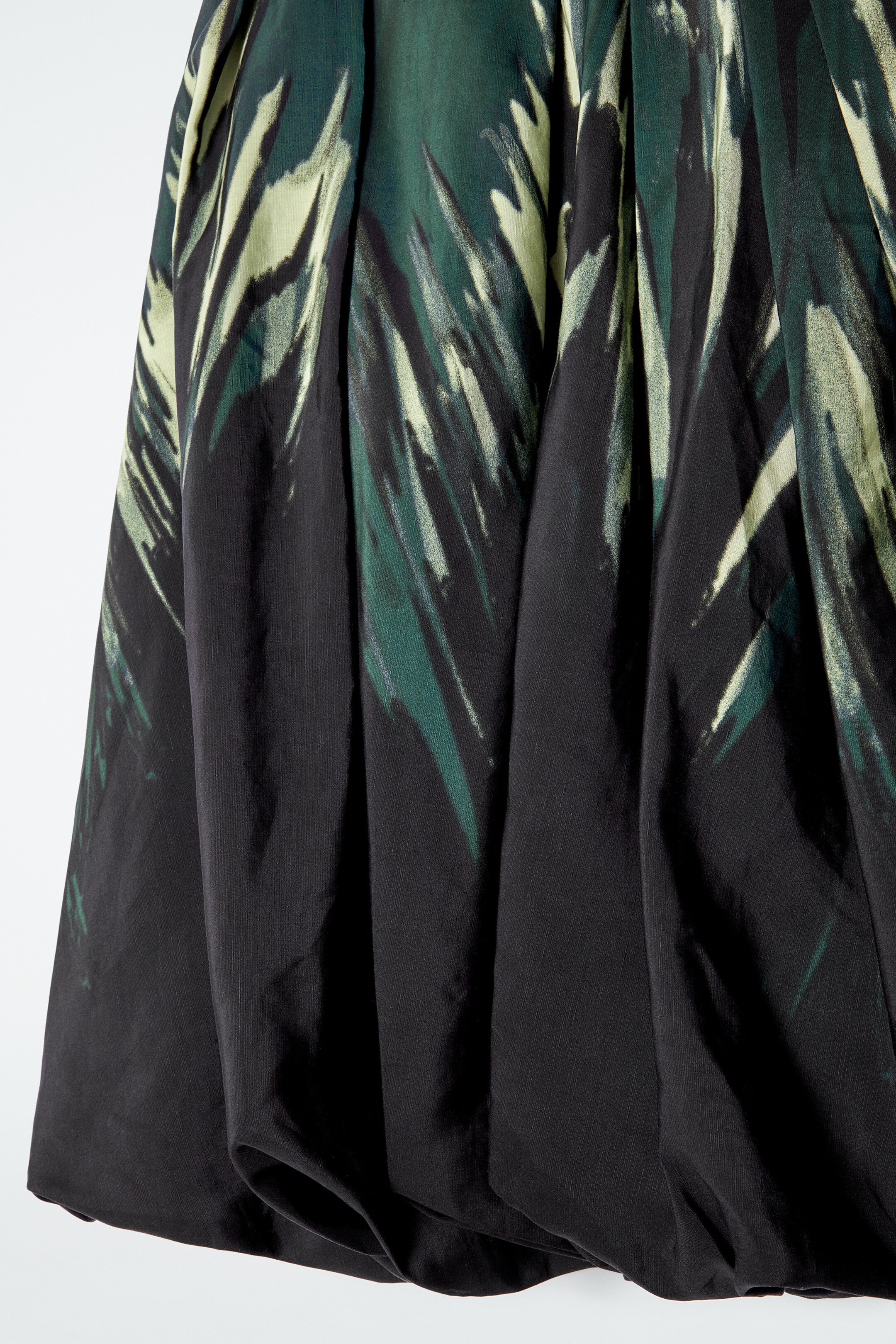 Ingrandisci l'immagine: PRINTED BUBBLE-HEM MIDI SKIRT - BLACK / PRINTED - DONNA | H&M CH 6