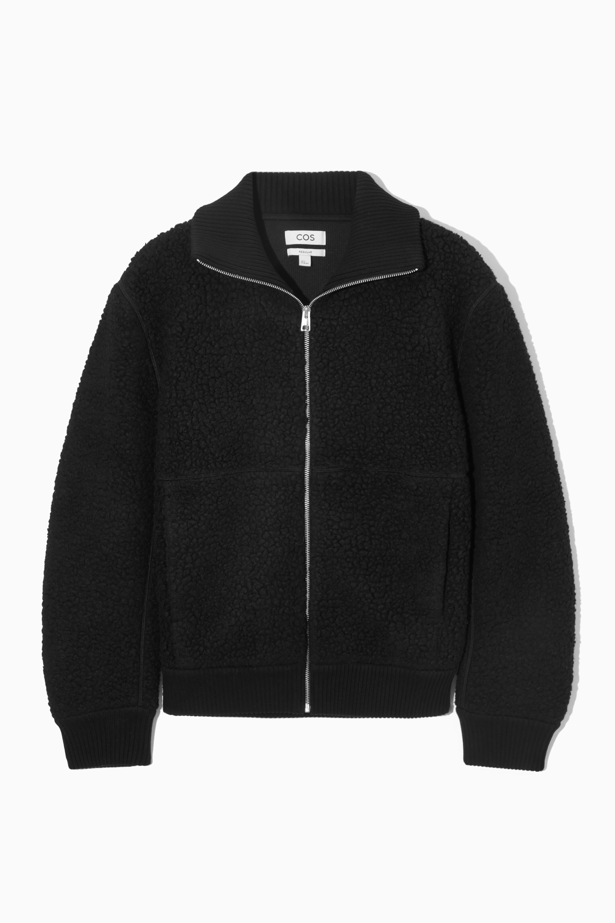 View larger image: FUNNEL-NECK TEDDY JACKET - BLACK - Men | H&M GB 1