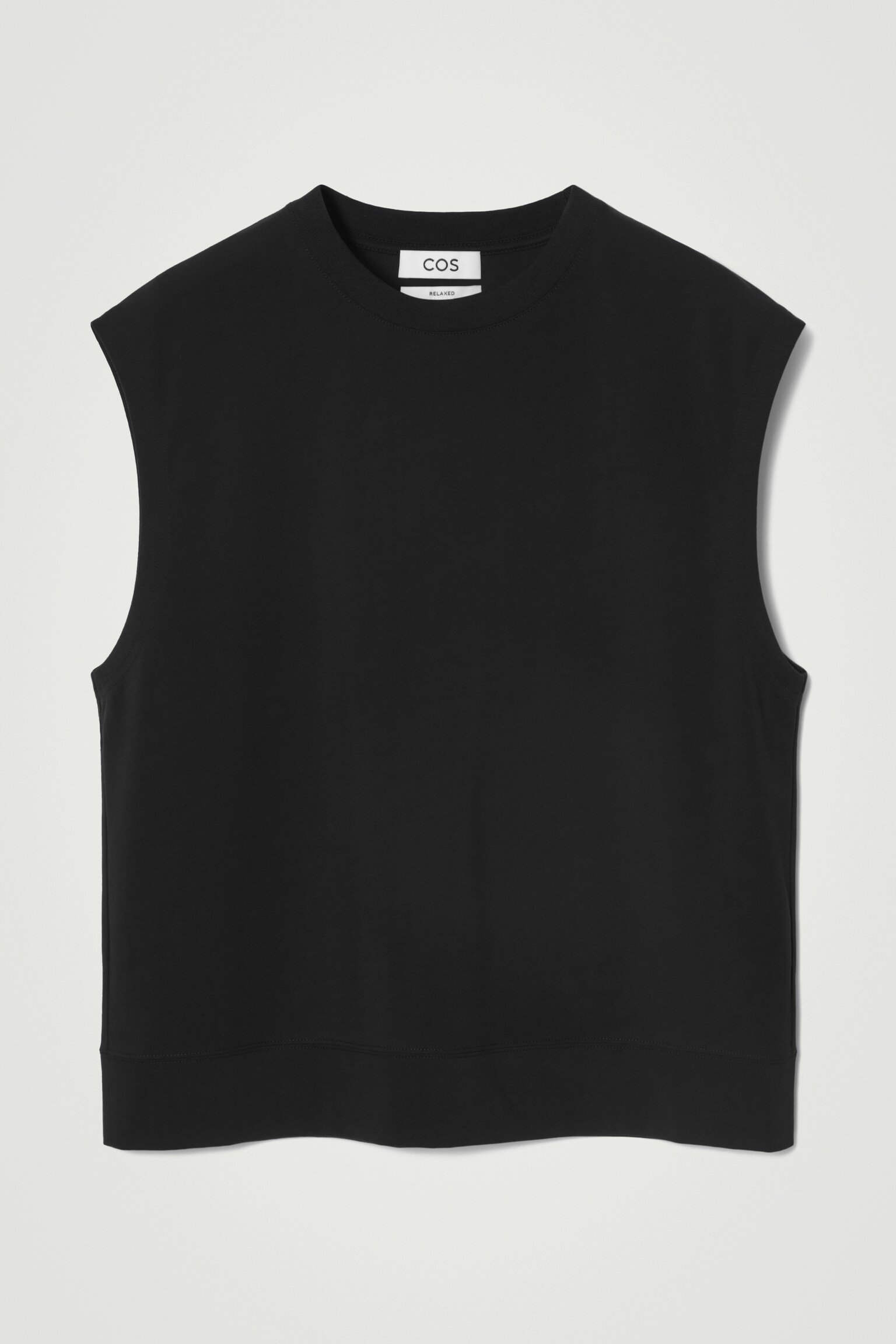 LOCKERES TANKTOP AUS BAUMWOLL-CRÊPE - SCHWARZ - 2