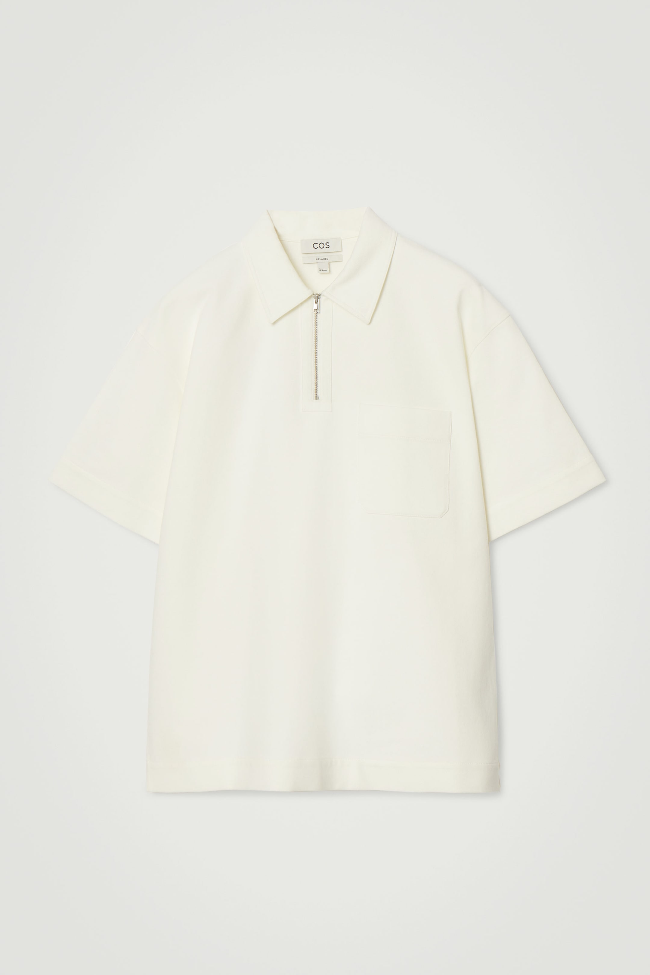POLO DEMI-ZIPPÉ EN SERGÉ DE COTON