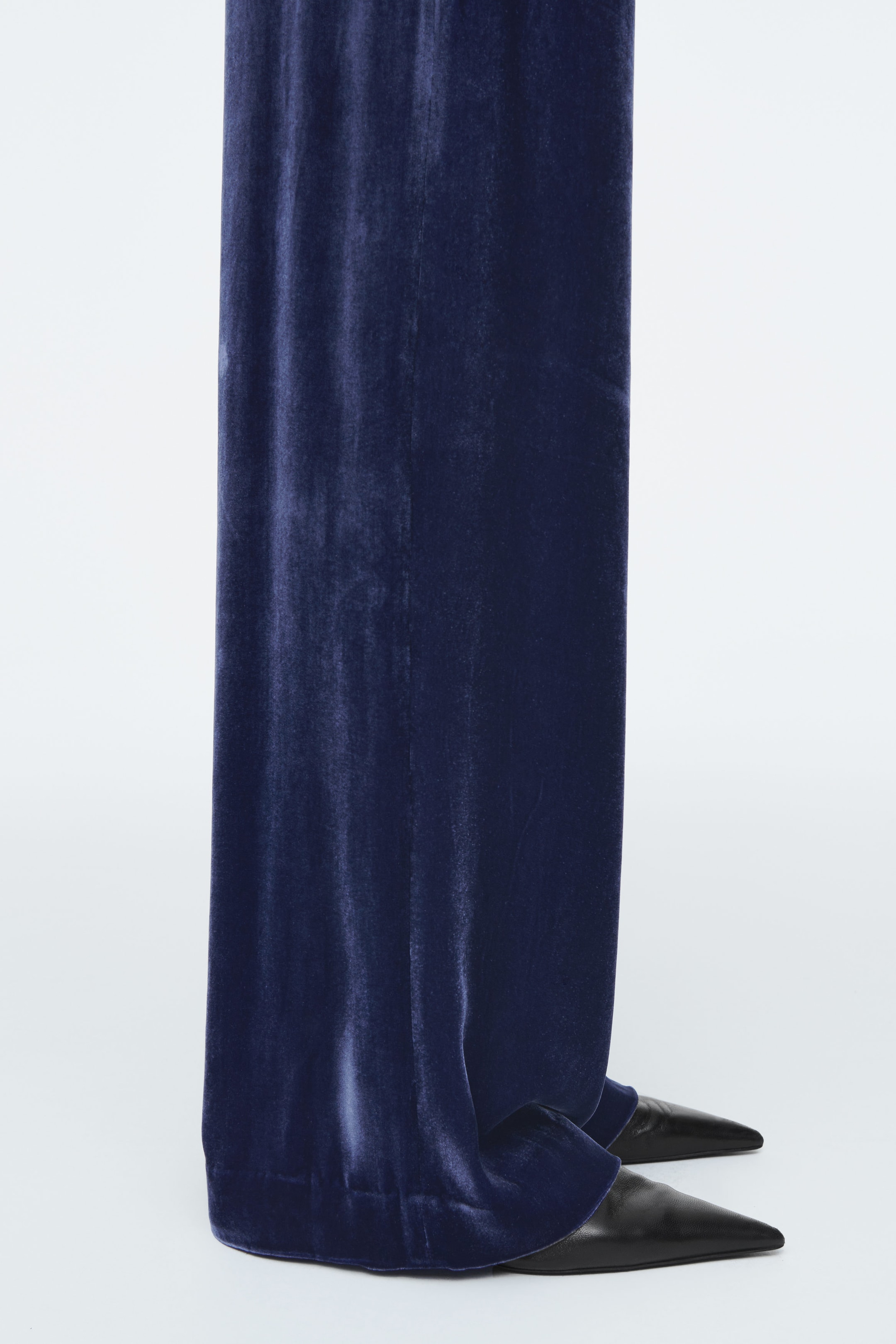 SILK-BLEND VELVET PANTS