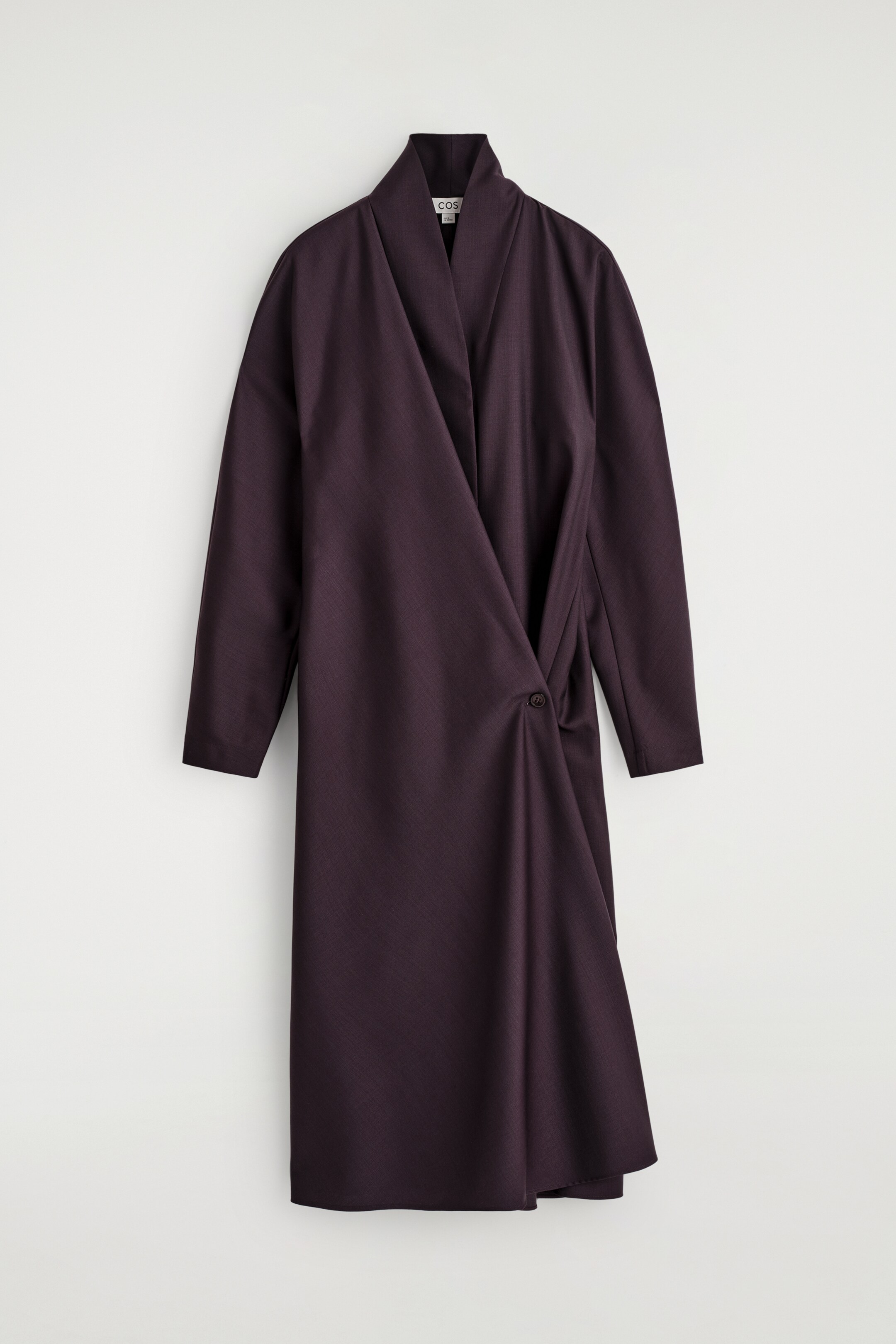 Agrandir l'image: ROBE PORTEFEUILLE EN LAINE À COL CHÂLE - VIOLET - FEMME | H&M CH 5