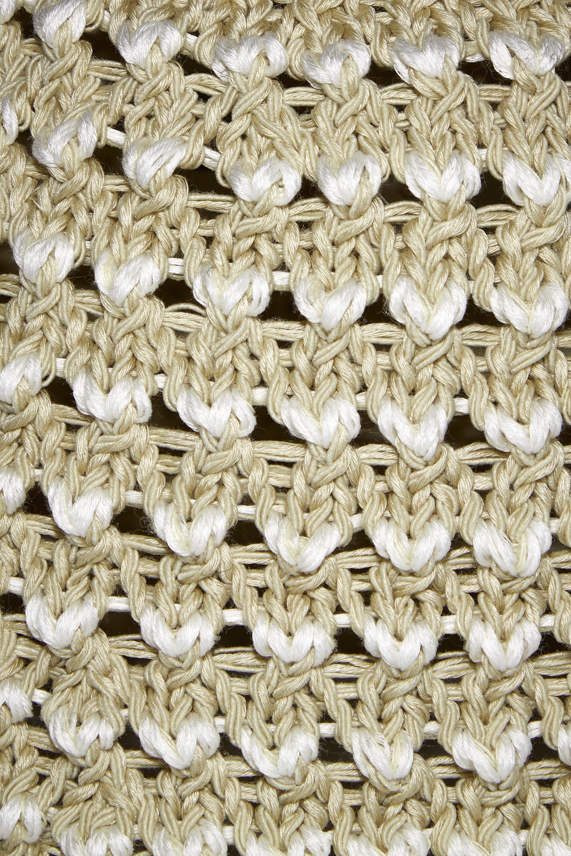 CROCHET BUCKET HAT - LIGHT BEIGE / WHITE | COS