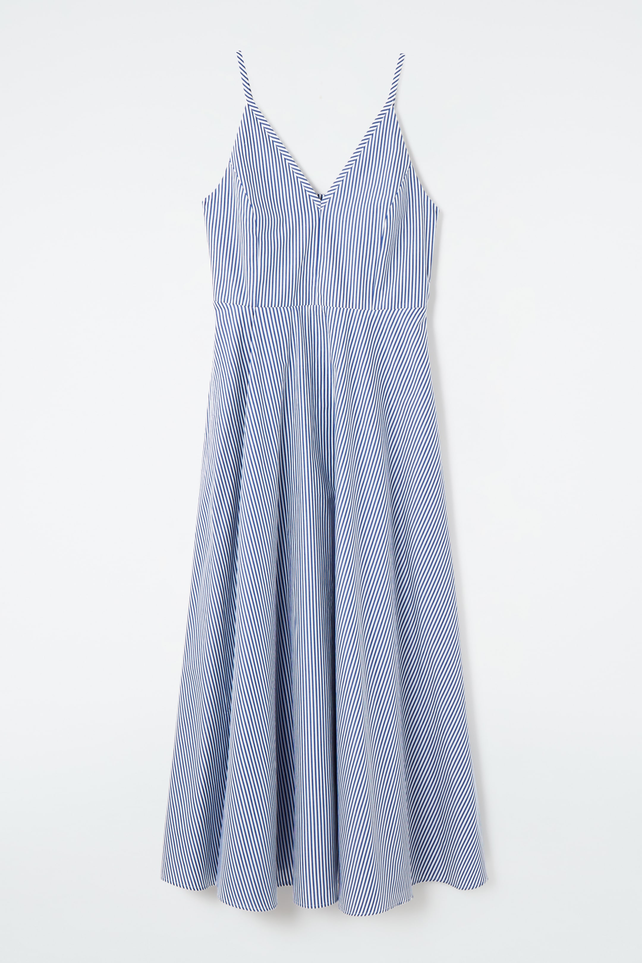 Grösseres Bild ansehen: GESTREIFTES MIDIKLEID IN A-LINIE - BLAU/GESTREIFT - DAMEN | H&M CH 1