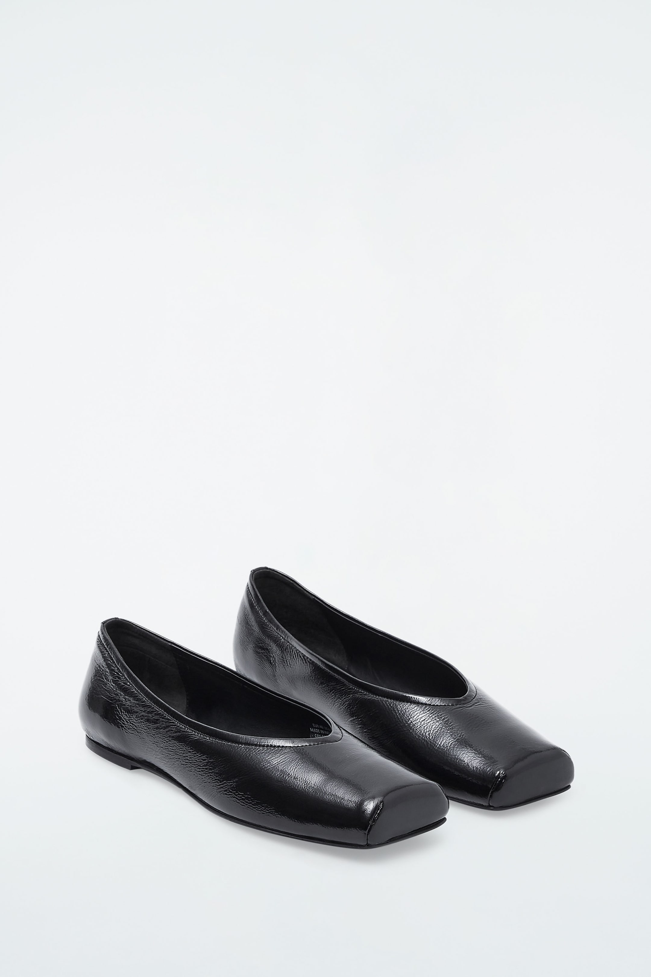 SQUARE-TOE BALLET FLATS