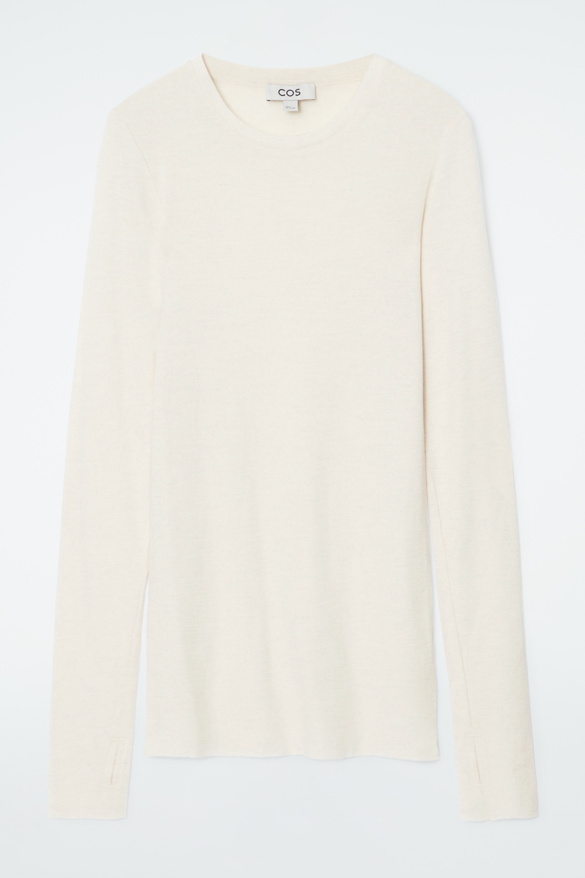CREW-NECK MERINO WOOL TOP - OFF-WHITE/BLACK/STEEL BLUE/MULTICOLOURED/LIGHT YELLOW