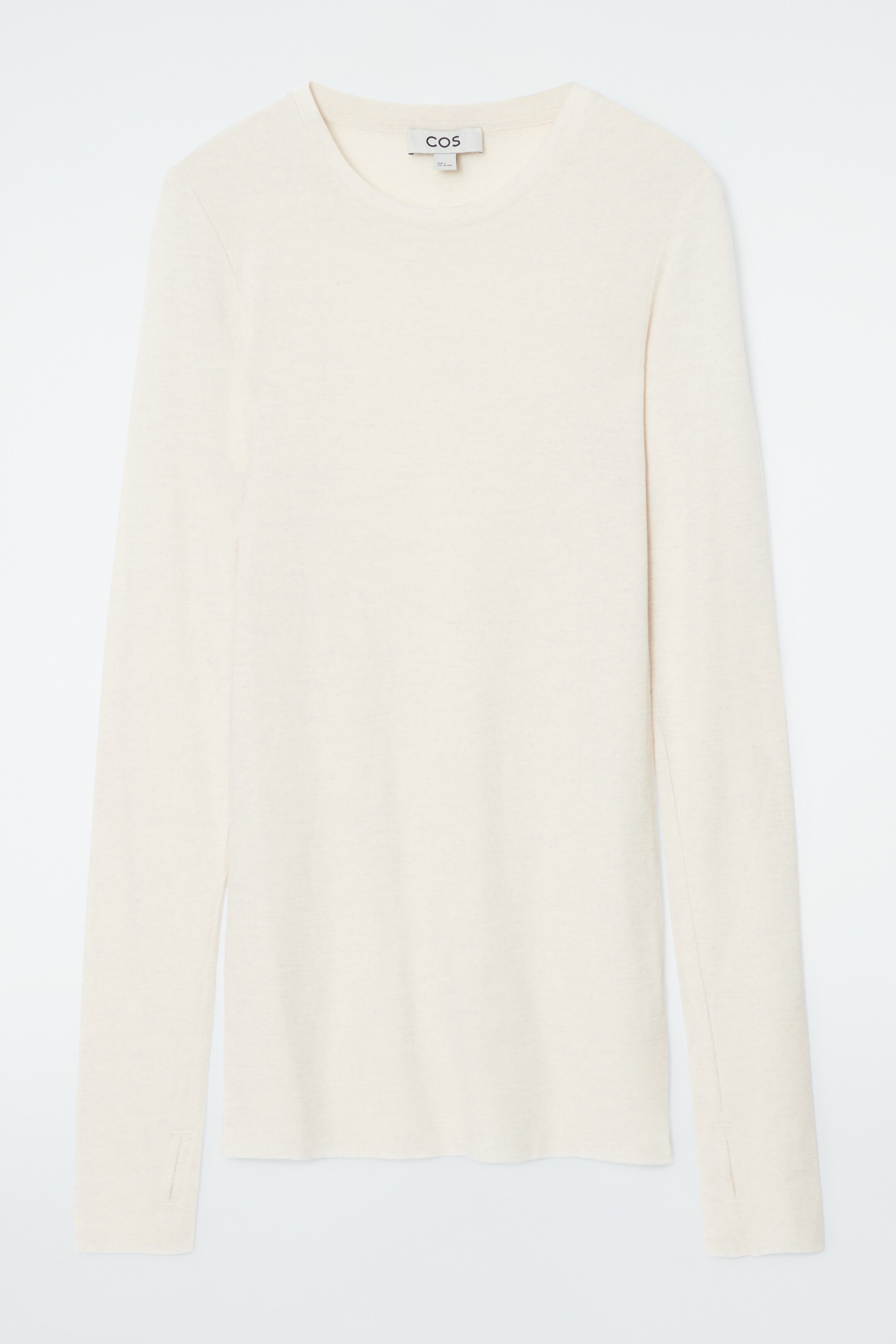Ingrandisci l'immagine: CREW-NECK MERINO WOOL TOP - OFF-WHITE - DONNA | H&M CH 5