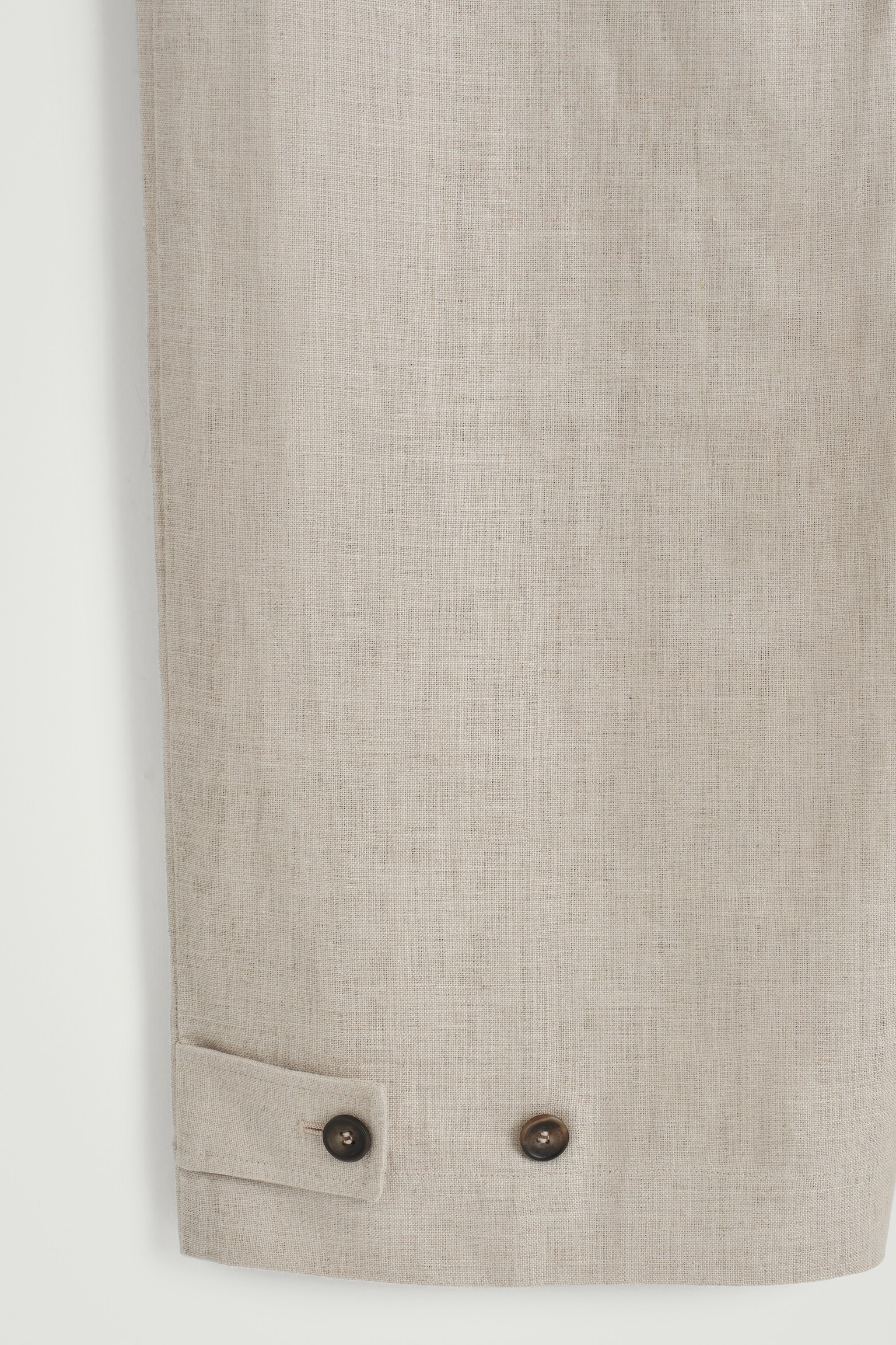 PANTALONI A GAMBA LARGA IN LINO VITA ELASTICIZZATA - NON TINTO / BEIGE/BLU NAVY/VERDE - 3