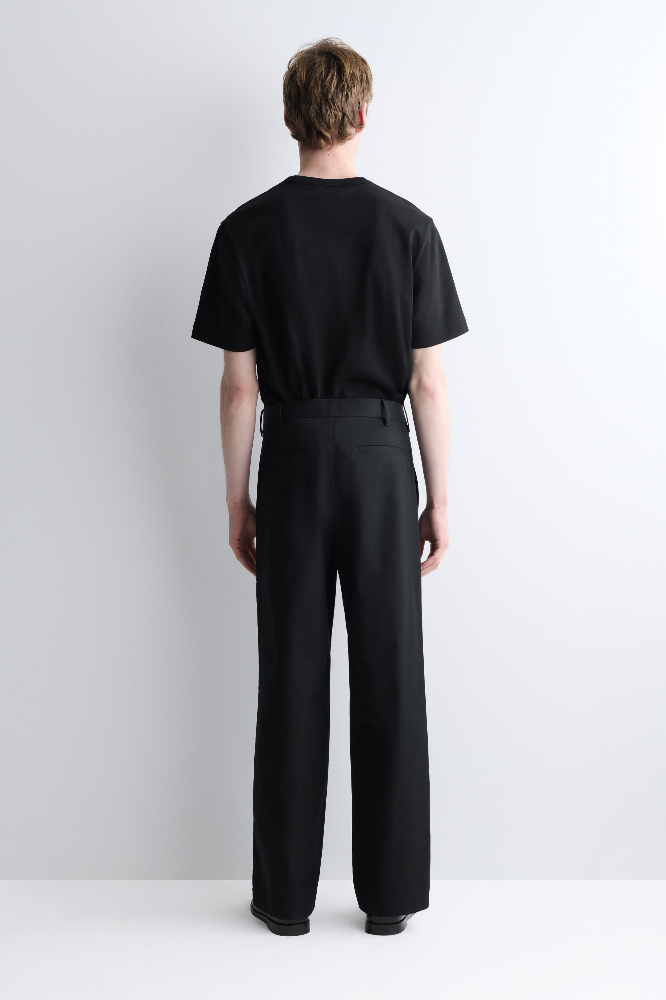 パンツ kudos 19ss Black Wool Straight Slacks a8f3865a6087f7ca57dab3b96ca6e3