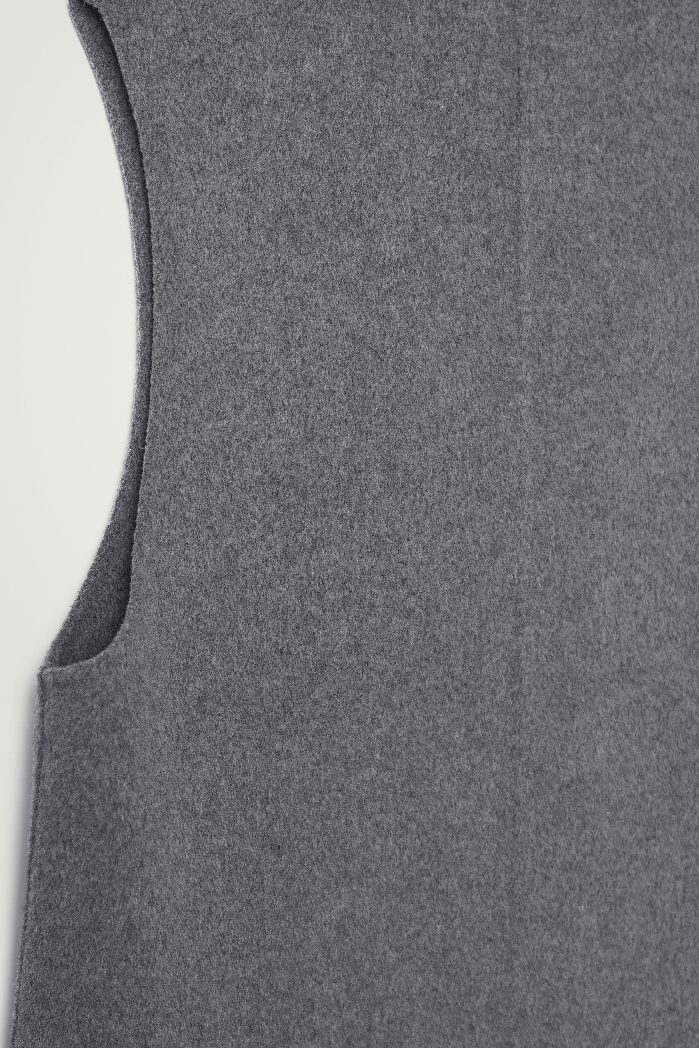 DOUBLE-FACED WOOL VEST - GREY | COS