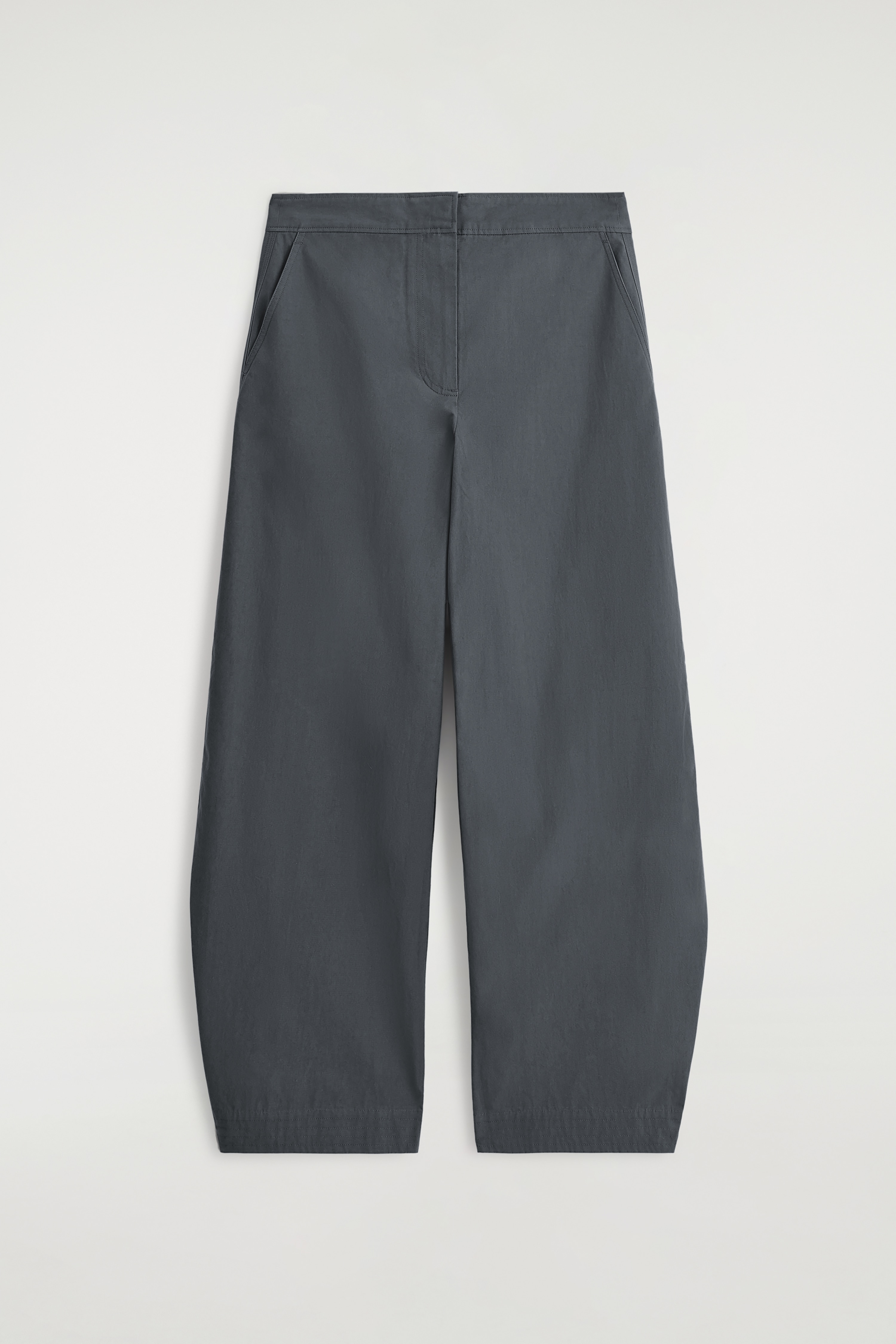 Панталон с прав крачол от памук Pima - DARK GREY/ТЪМНОСИН